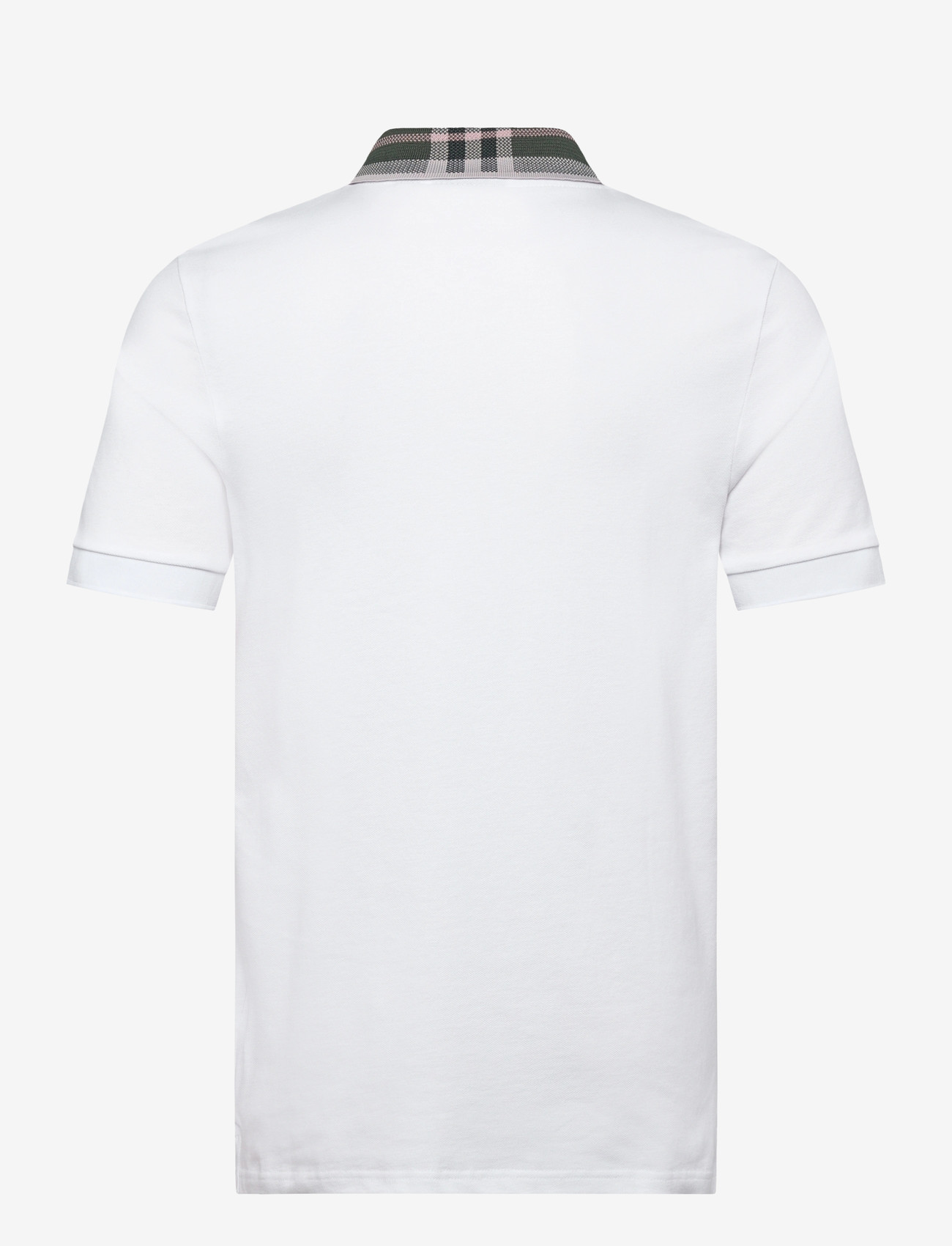 Lyle & Scott - Tartan Collar Polo Shirt - kurzärmelig - 626 white - 2