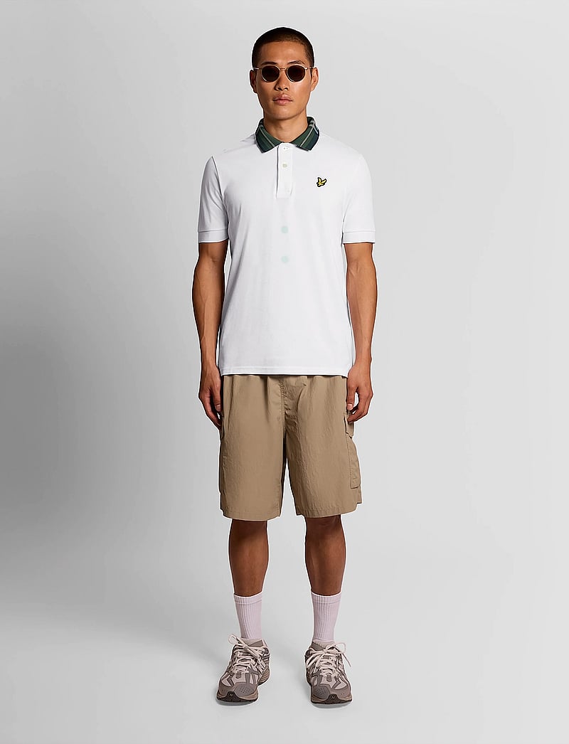 Lyle & Scott - Tartan Collar Polo Shirt - kurzärmelig - 626 white - 5