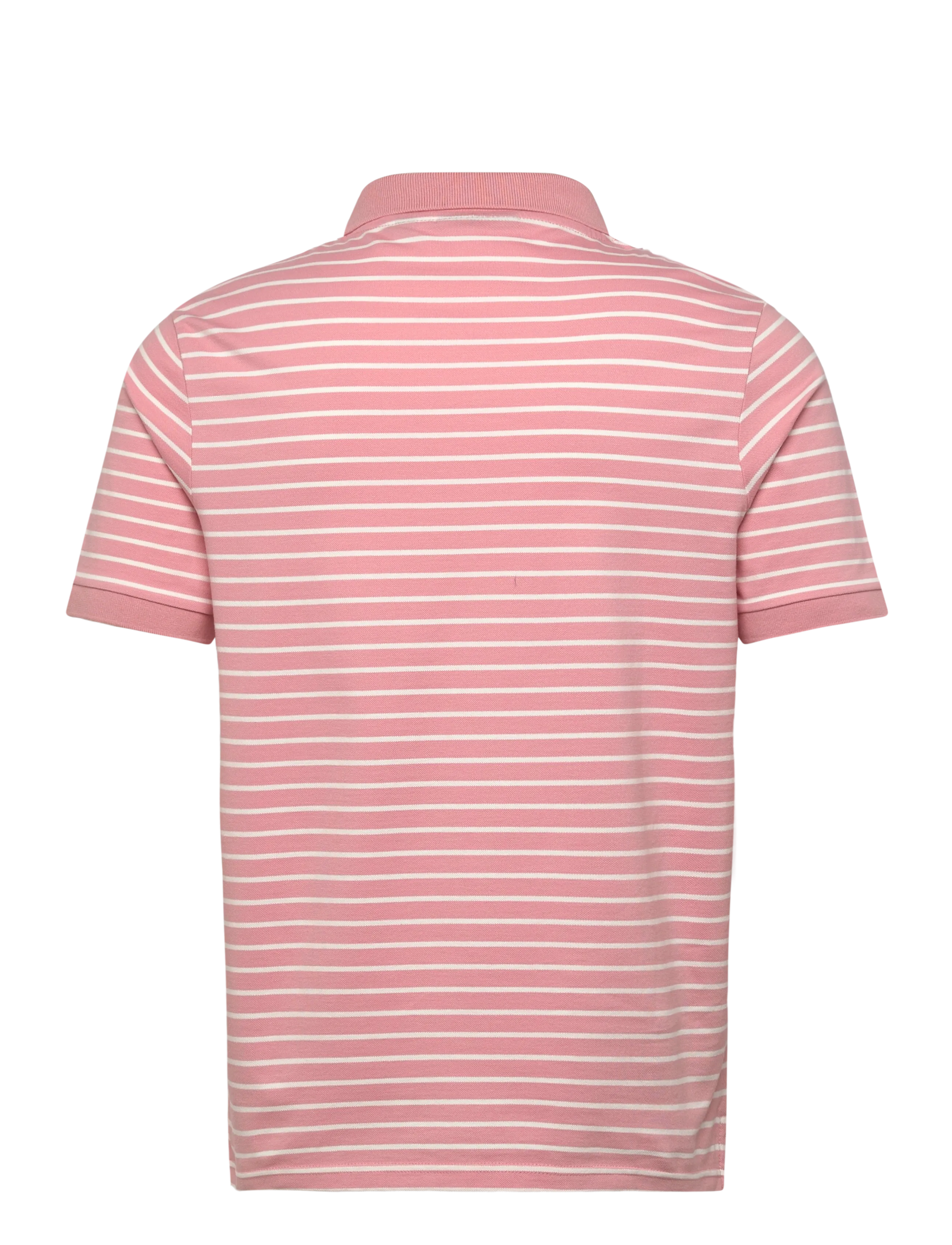 Lyle & Scott - Pique Breton Polo Shirt - kortærmede poloer - y152 pink grapefruit/ white - 2