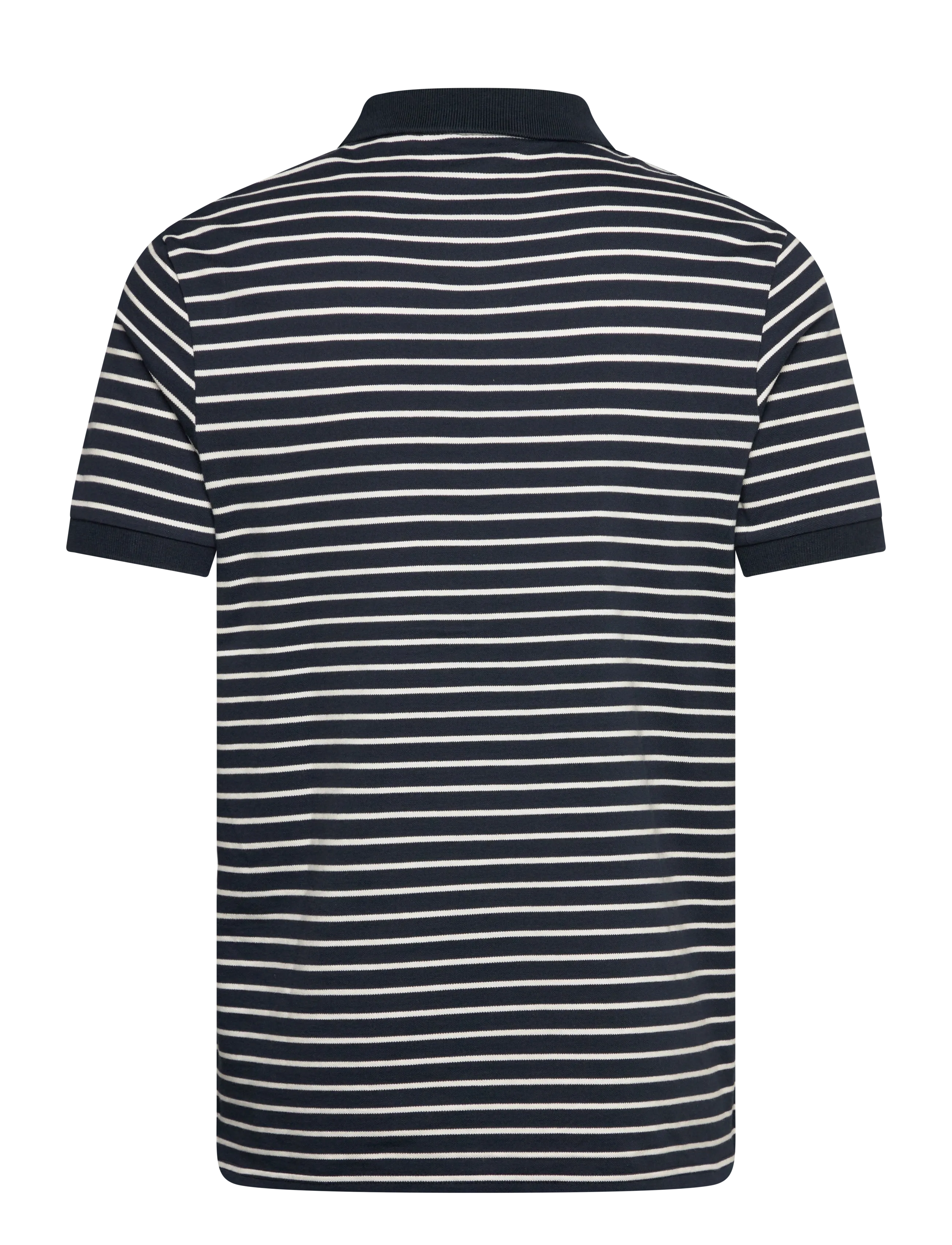 Lyle & Scott - Pique Breton Polo Shirt - kortærmede poloer - w403 dark navy/ white - 2
