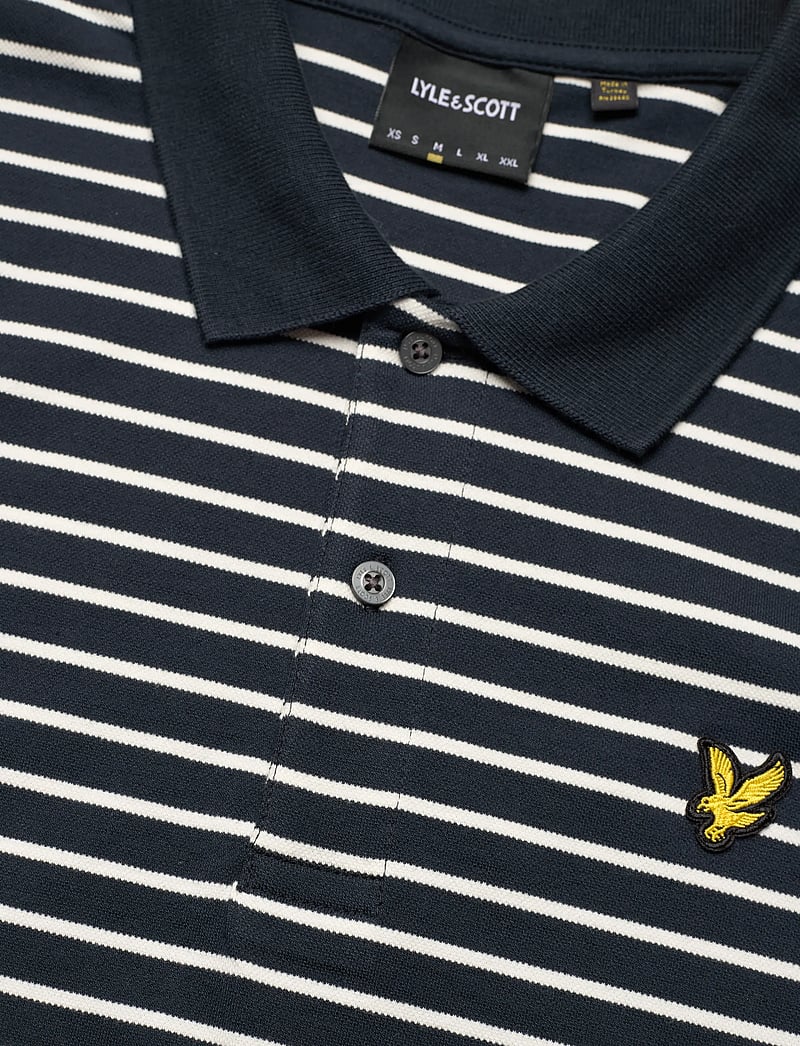 Lyle & Scott - Pique Breton Polo Shirt - lühikeste varrukatega polod - w403 dark navy/ white - 2