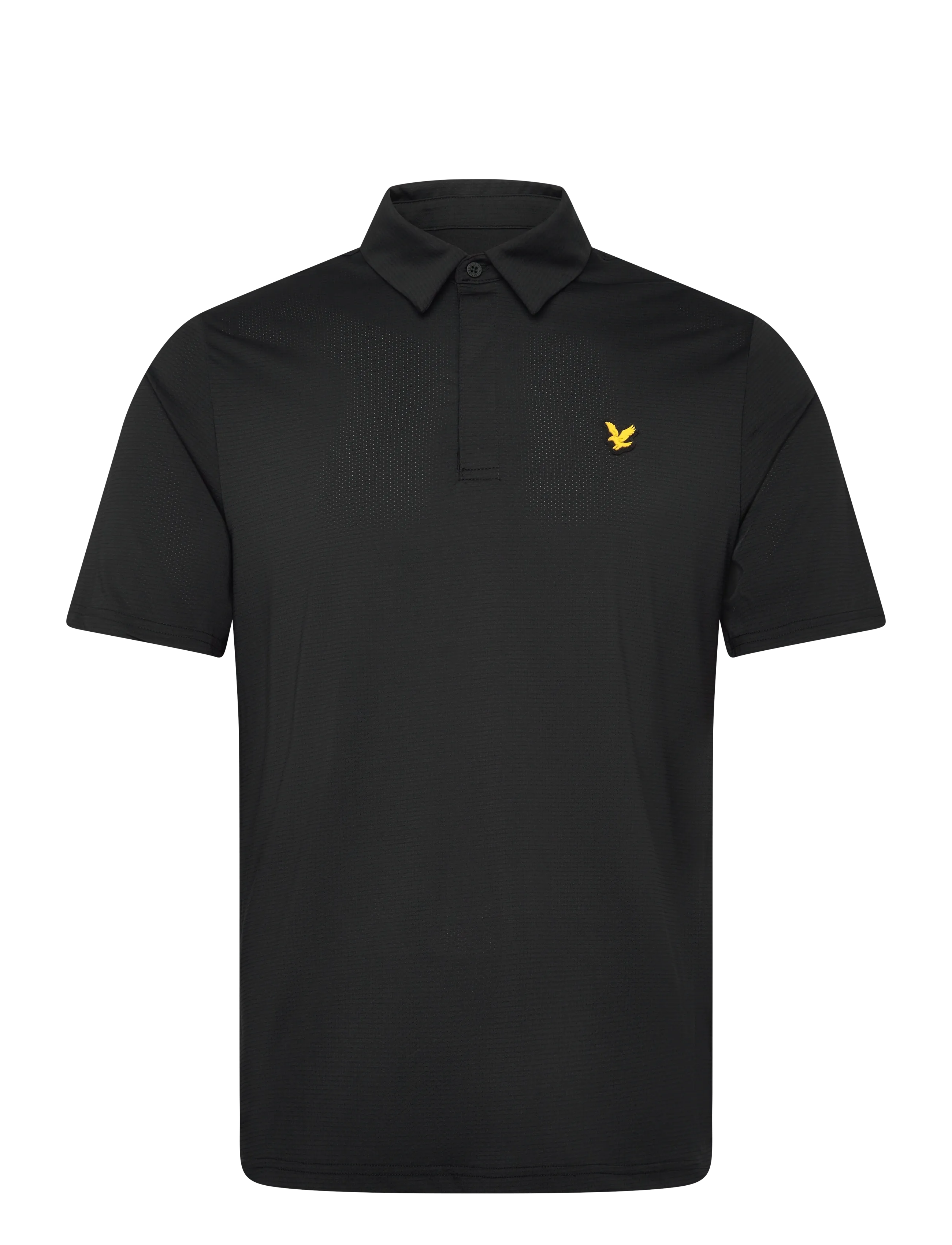 Lyle & Scott Golf Concealed Placket Polo Shirt - Poloshirts - Z865 JET BLACK / black