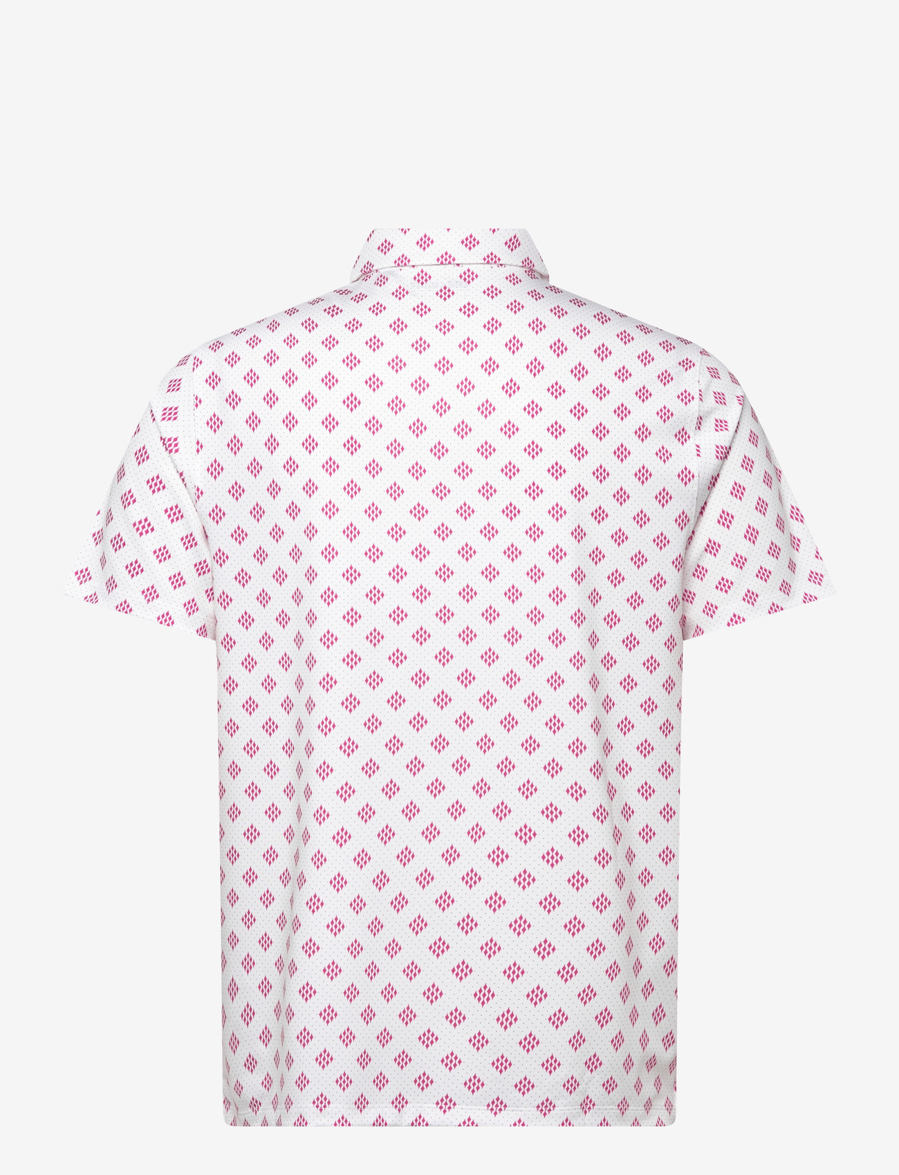 Lyle & Scott - Golf Argyle Print Polo - toppar & t-shirts - 626 white - 1