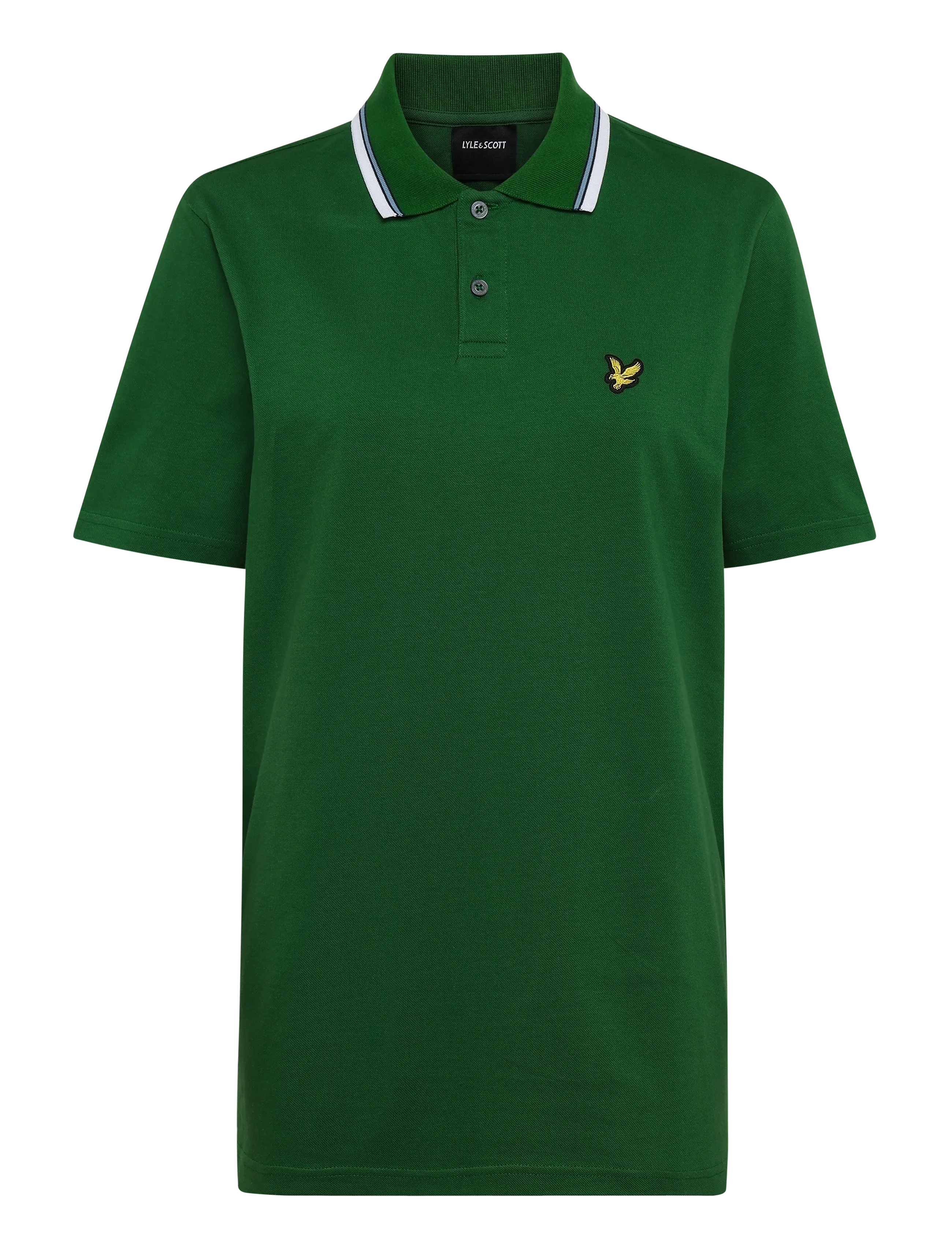 Lyle & Scott Tipped Track Polo Shirt - Streetstyle - CLOVER GREEN / green