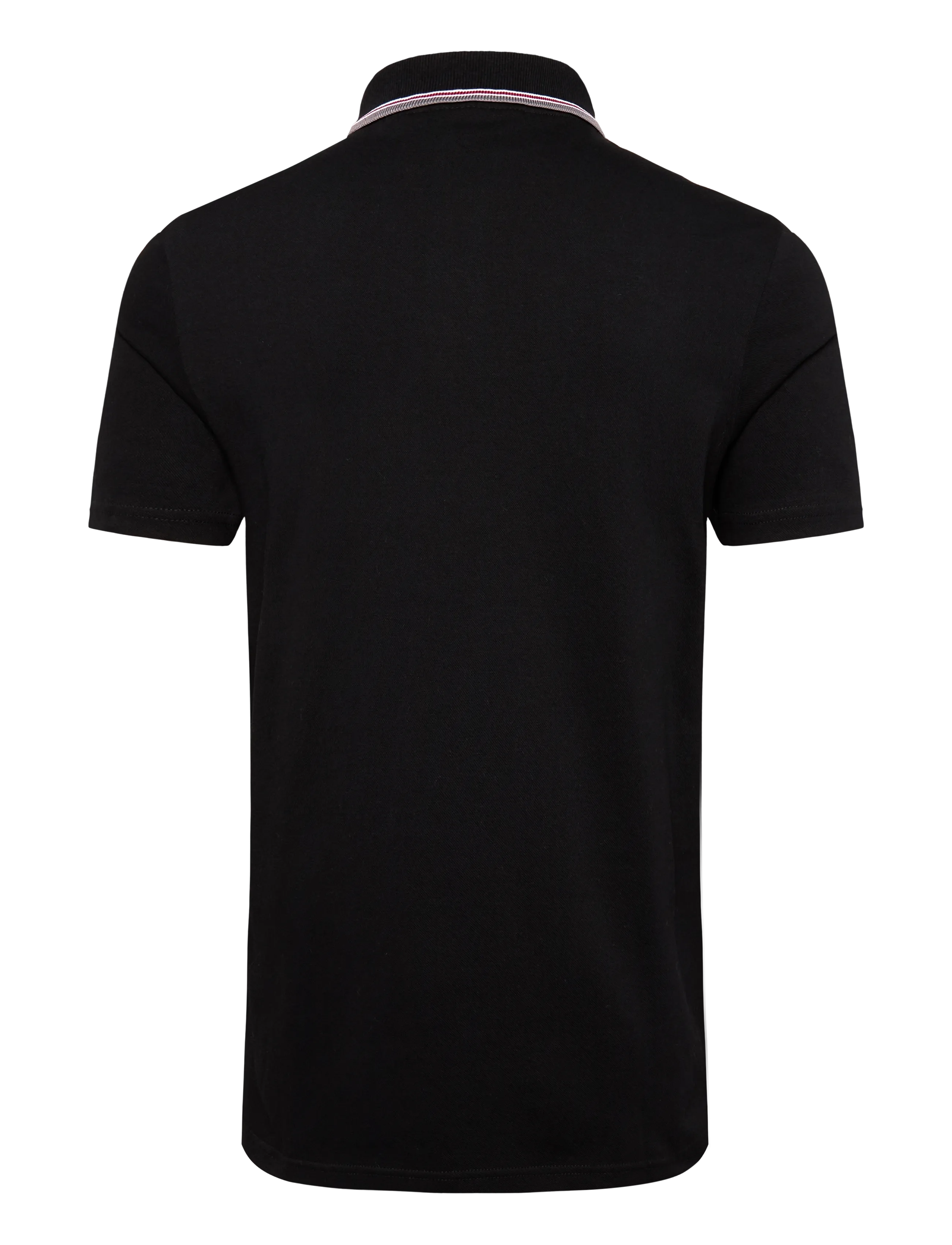 Lyle & Scott - Tipped Track Polo Shirt - kortærmede poloer - jet black - 1
