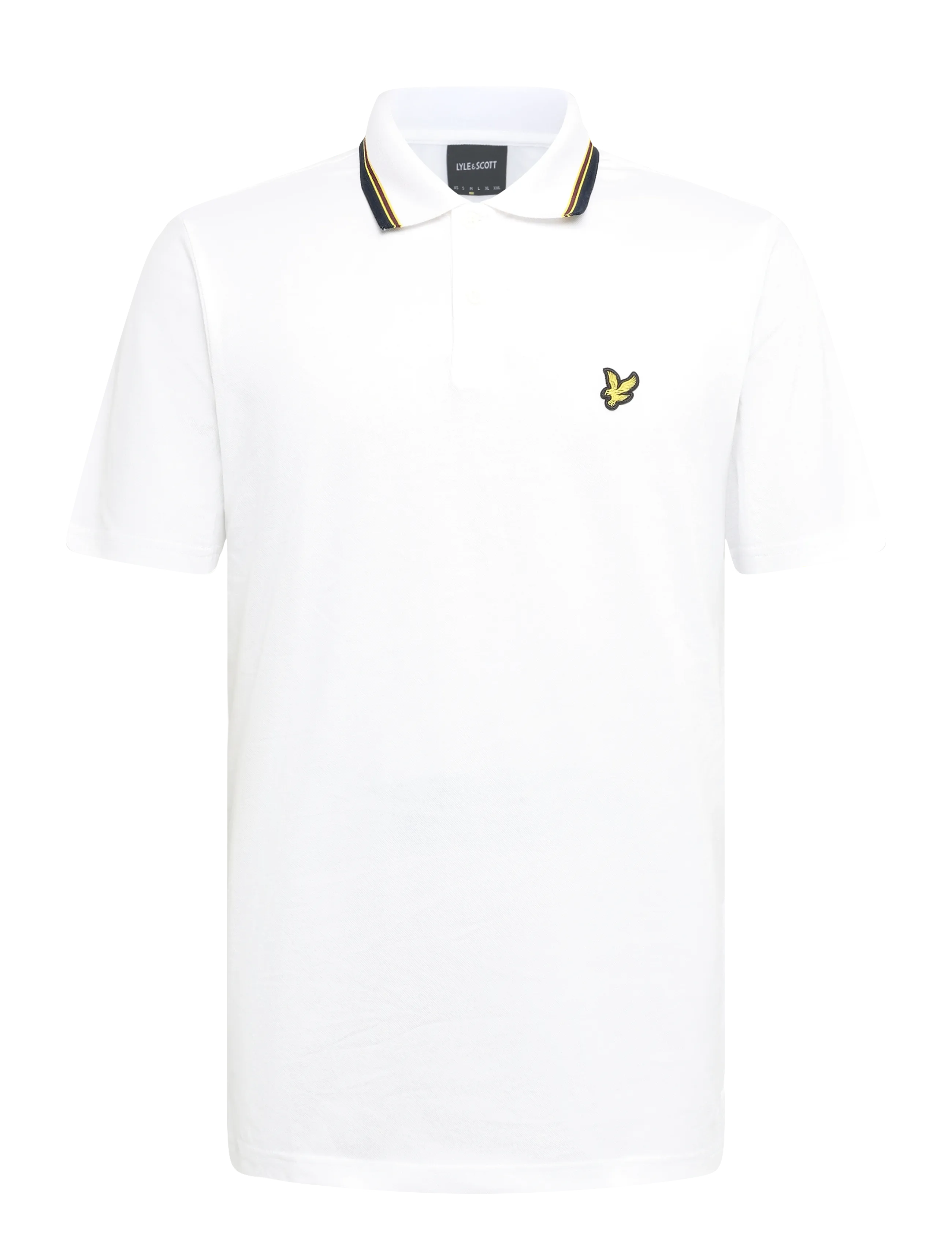 Lyle & Scott Tipped Track Polo Shirt - Streetstyle - WHITE / white