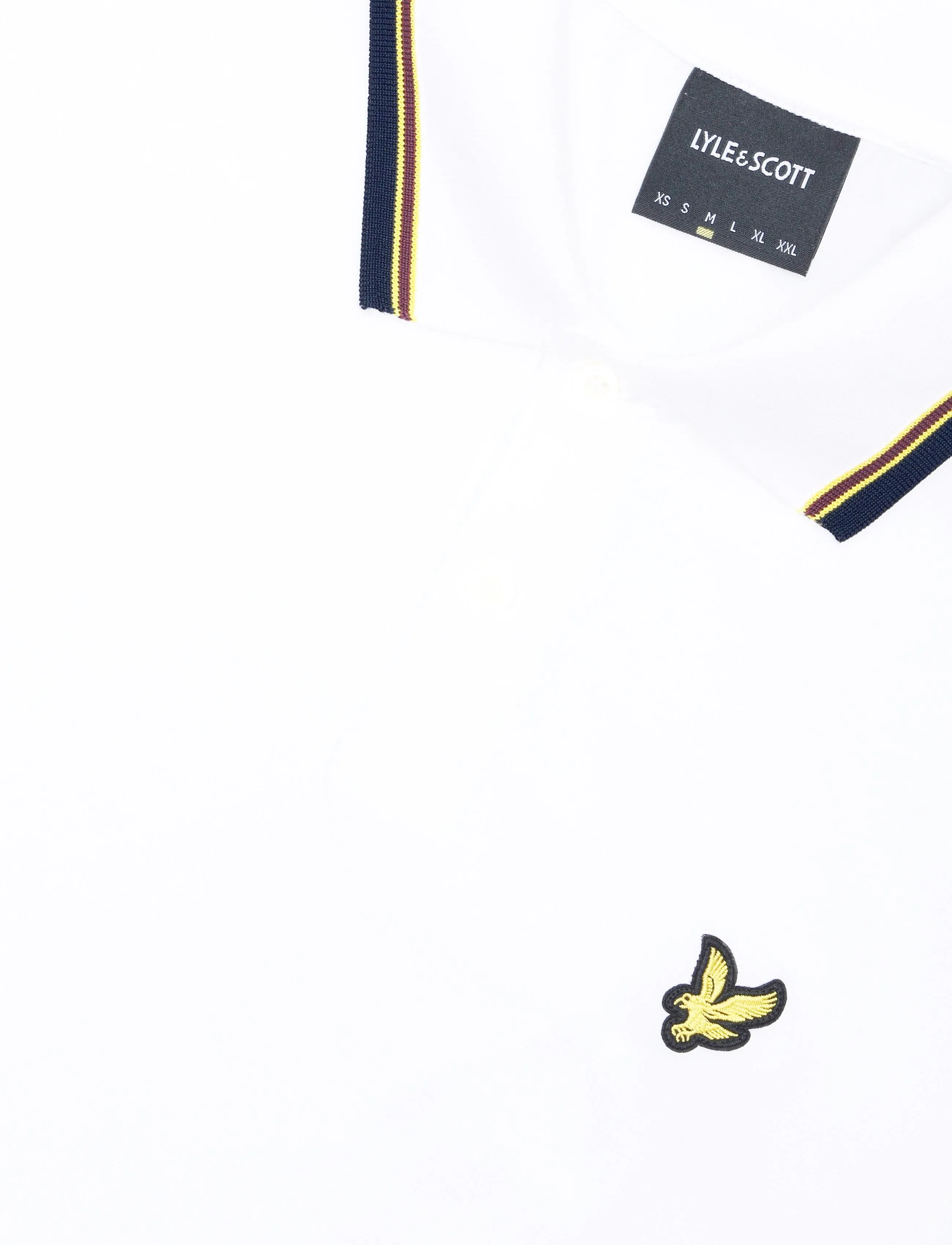 Lyle & Scott - Tipped Track Polo Shirt - white - 2