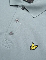 Lyle & Scott - Plain Polo Shirt - short-sleeved polos - a19 slate blue - 2