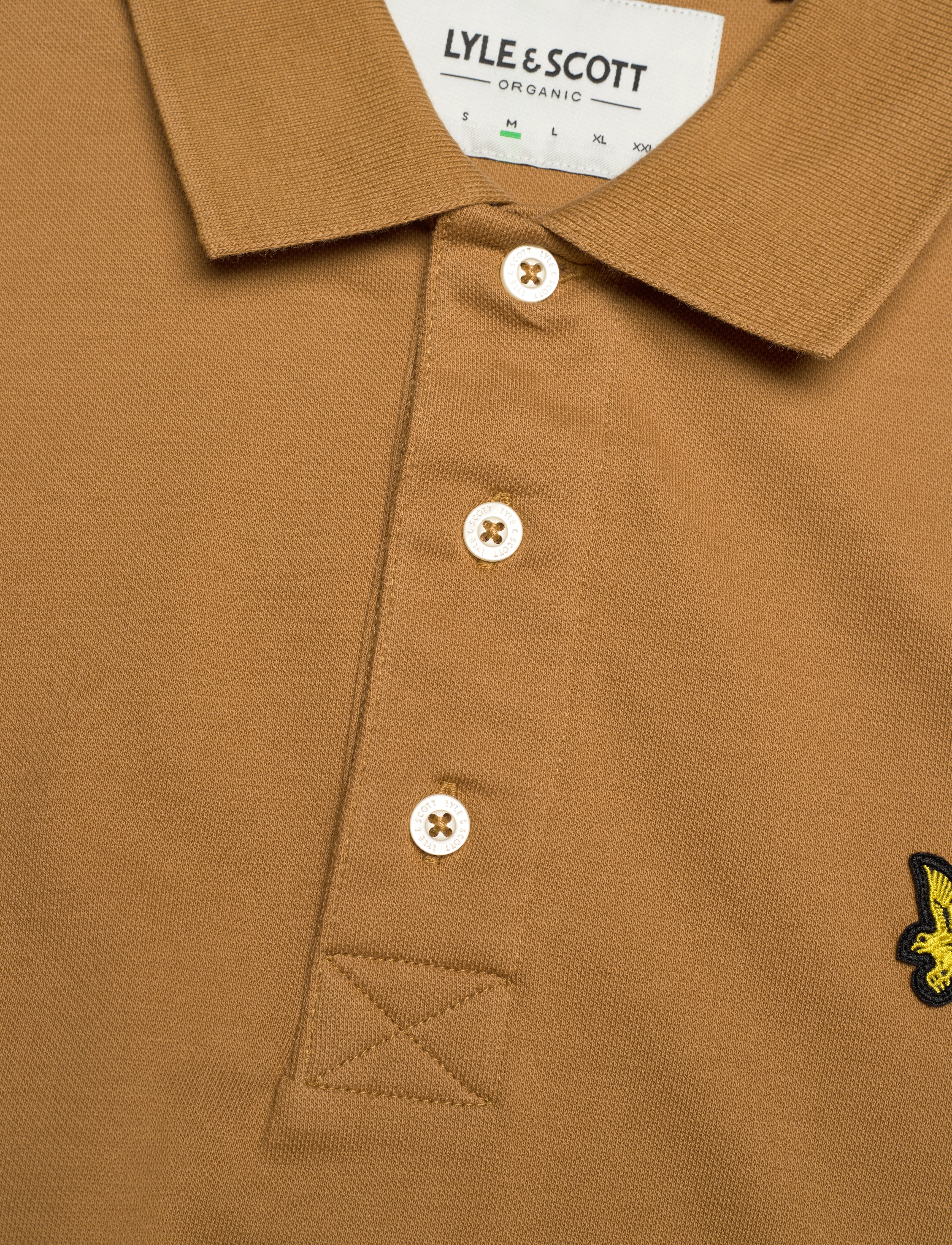 Lyle & Scott - Plain Polo Shirt - kortærmede poloer - anniversary gold - 2