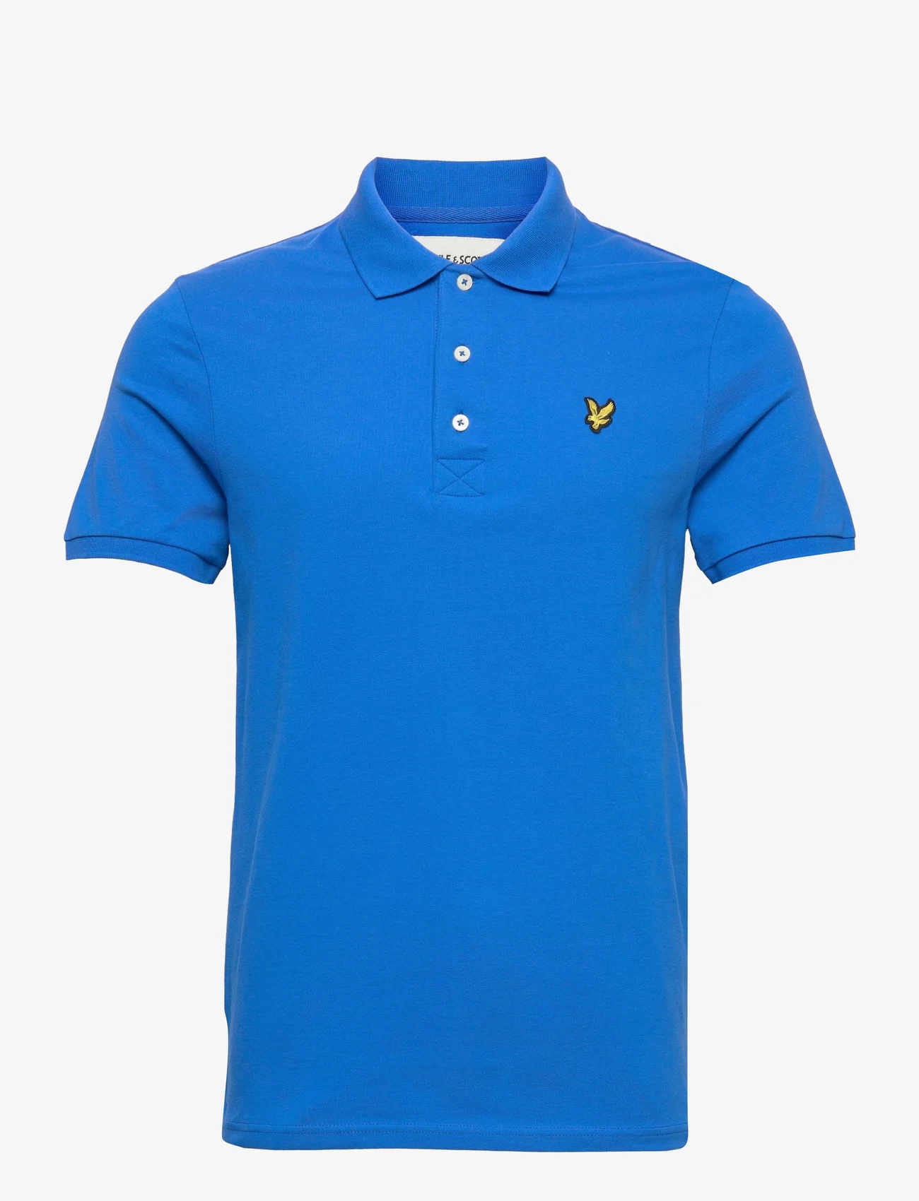 Lyle & Scott - Plain Polo Shirt - lyhythihaiset - bright blue - 0