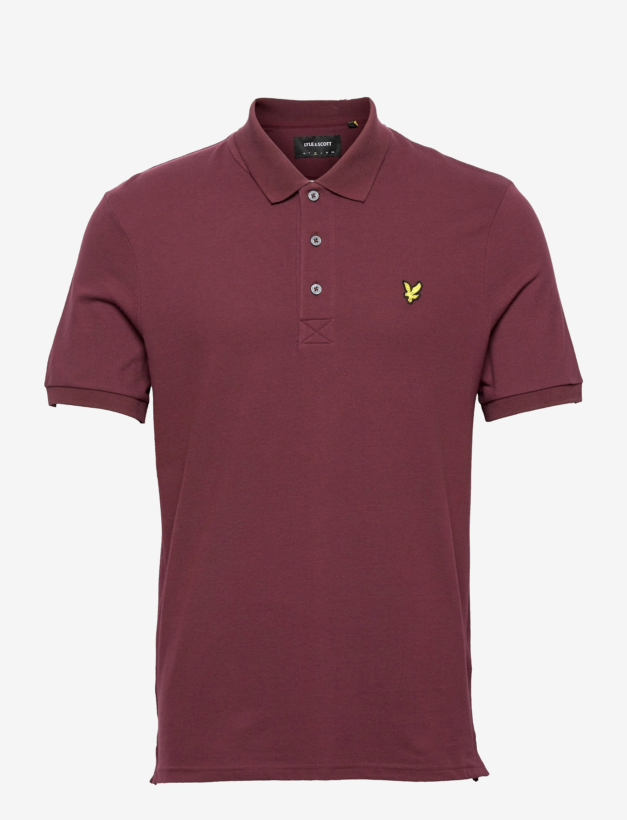 Lyle & Scott Plain Polo Shirt - Klær - BURGUNDY / purple