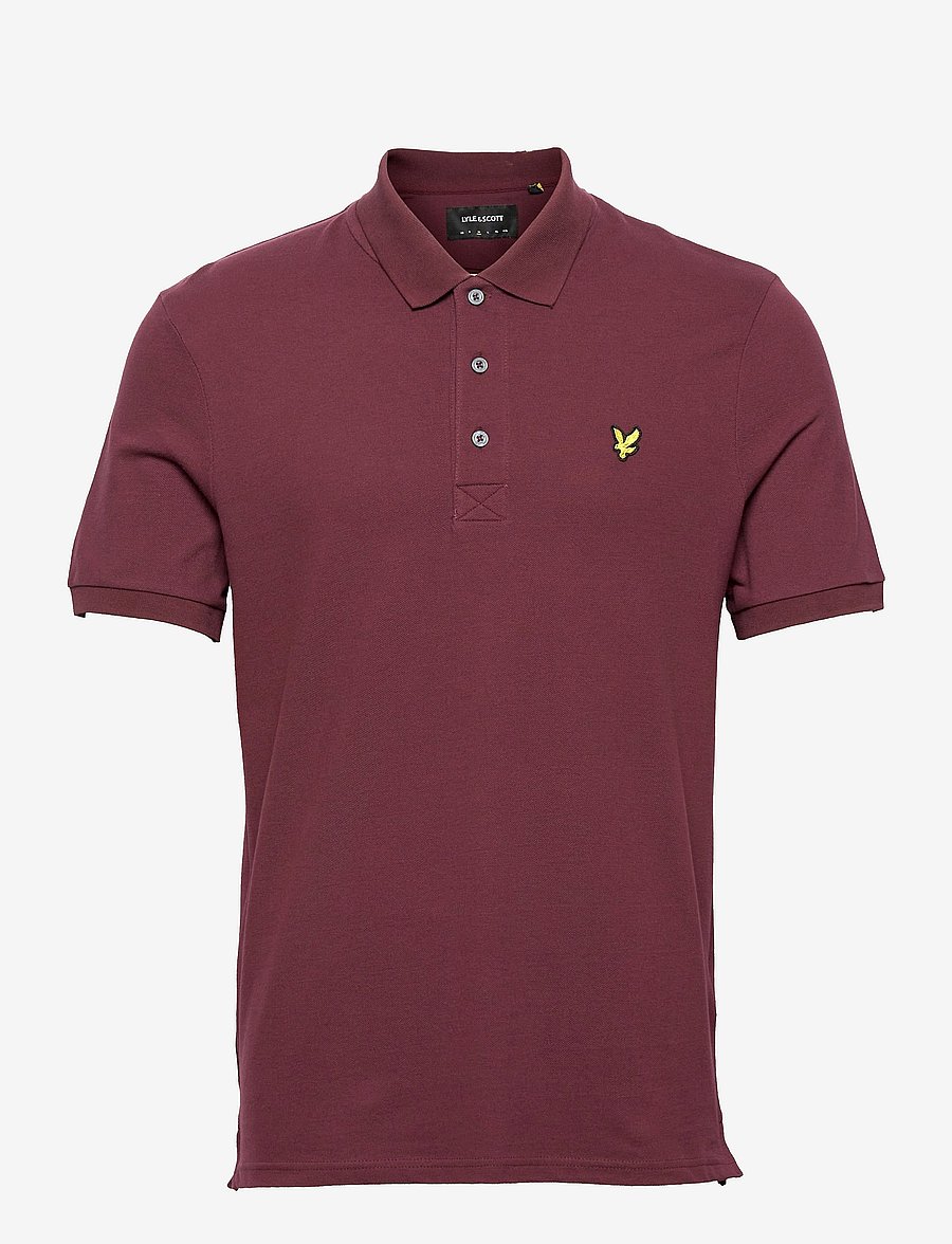 Lyle & Scott - Plain Polo Shirt - kurzärmelig - burgundy - 1