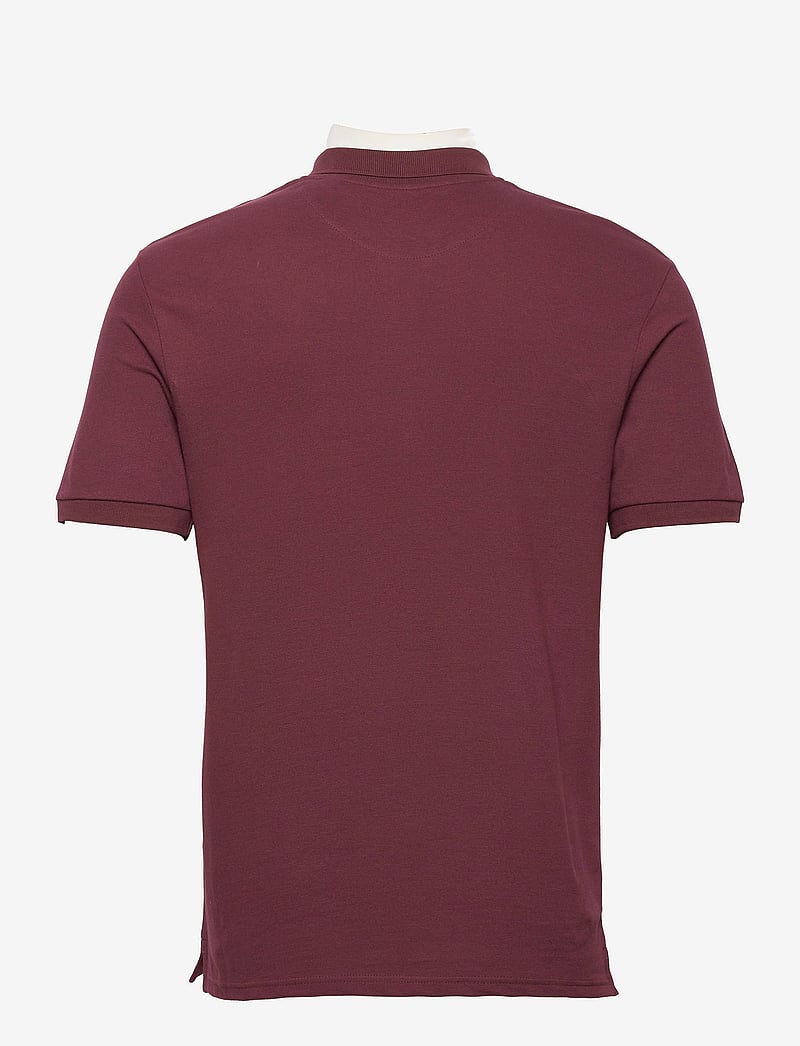Lyle & Scott - Plain Polo Shirt - kortærmede poloer - burgundy - 2