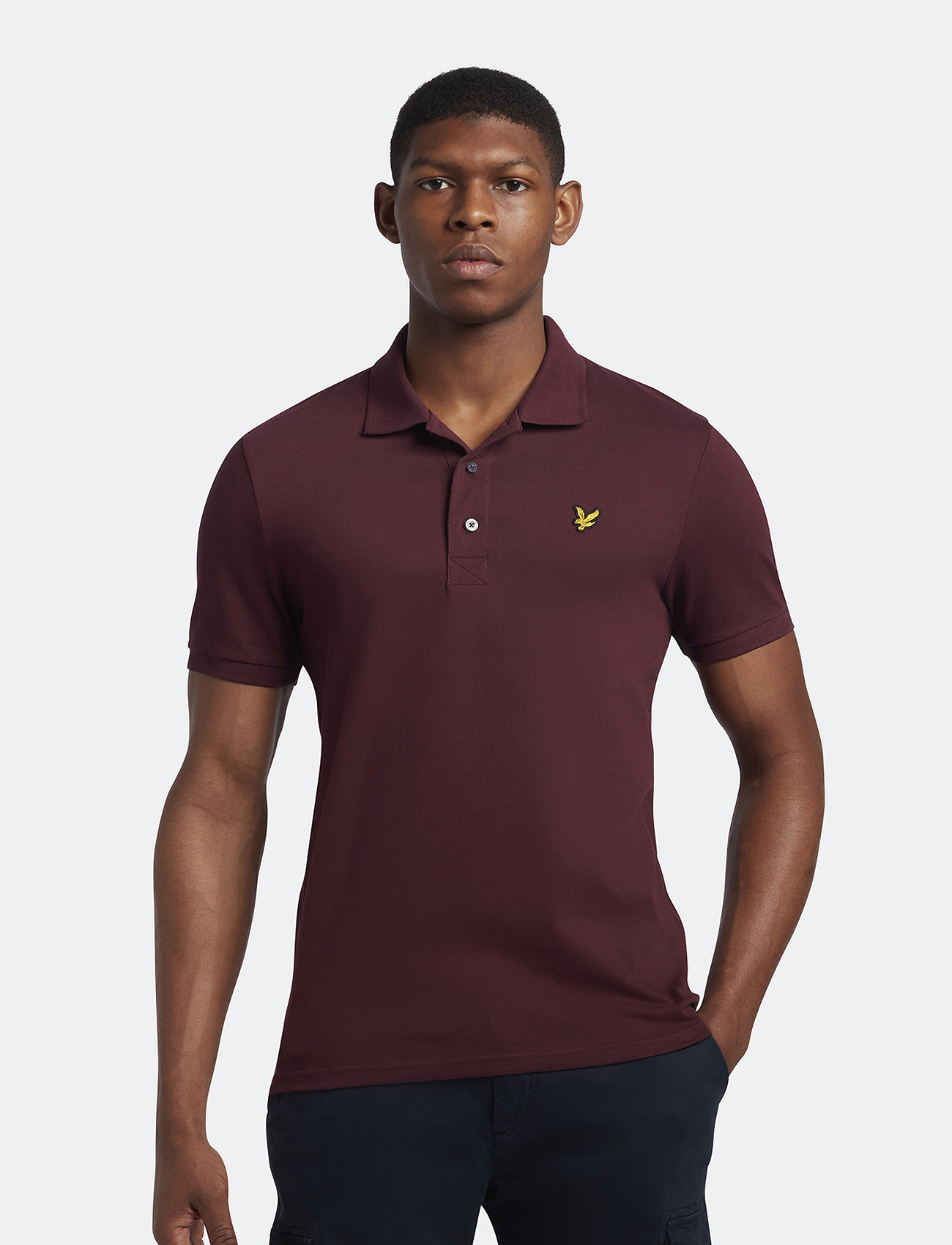 Lyle & Scott - Plain Polo Shirt - krótki rękaw - burgundy - 0