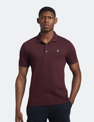 Lyle & Scott - Plain Polo Shirt - kortärmade pikéer - burgundy - 2