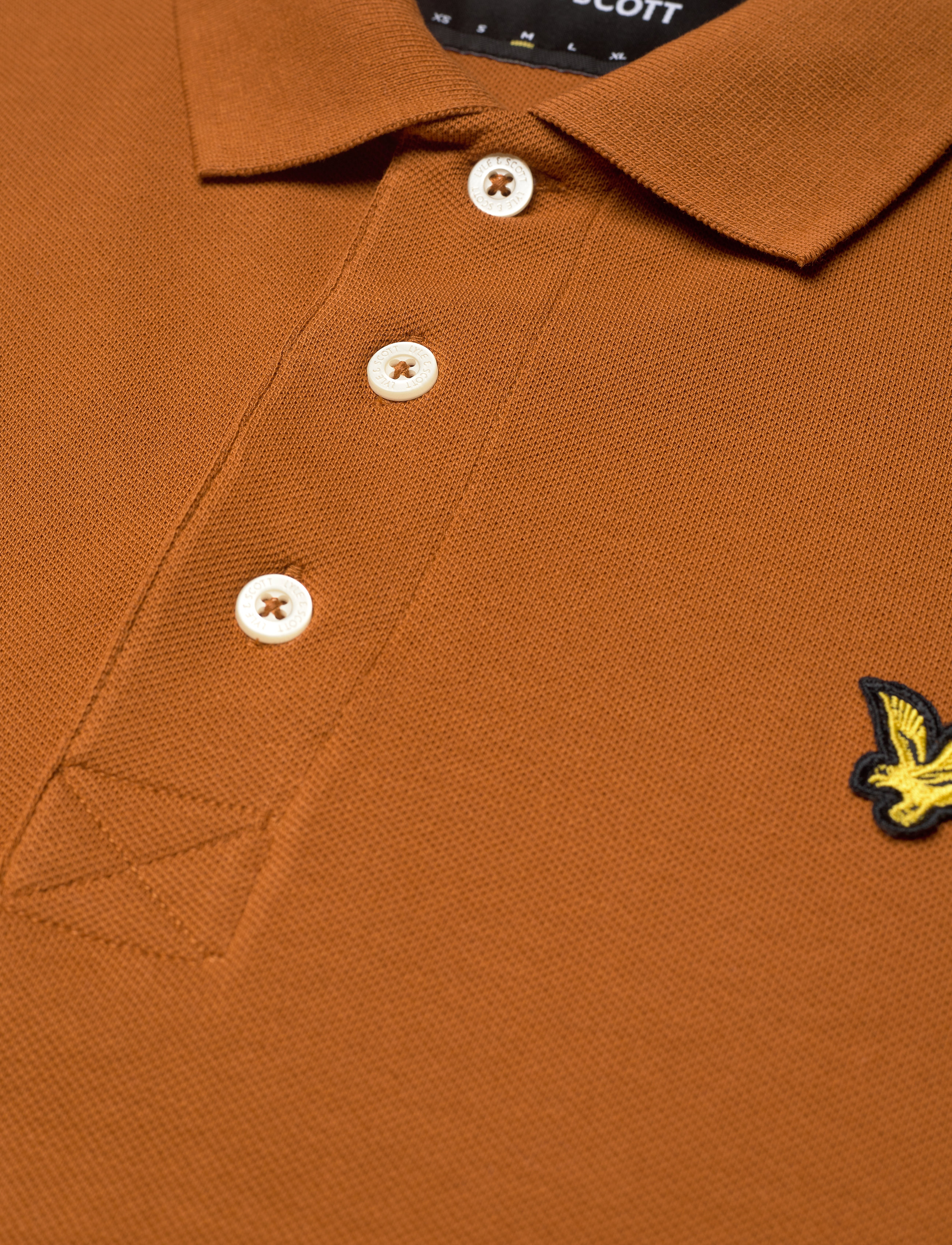 Lyle & Scott - Plain Polo Shirt - kortärmade pikéer - cider brown - 2