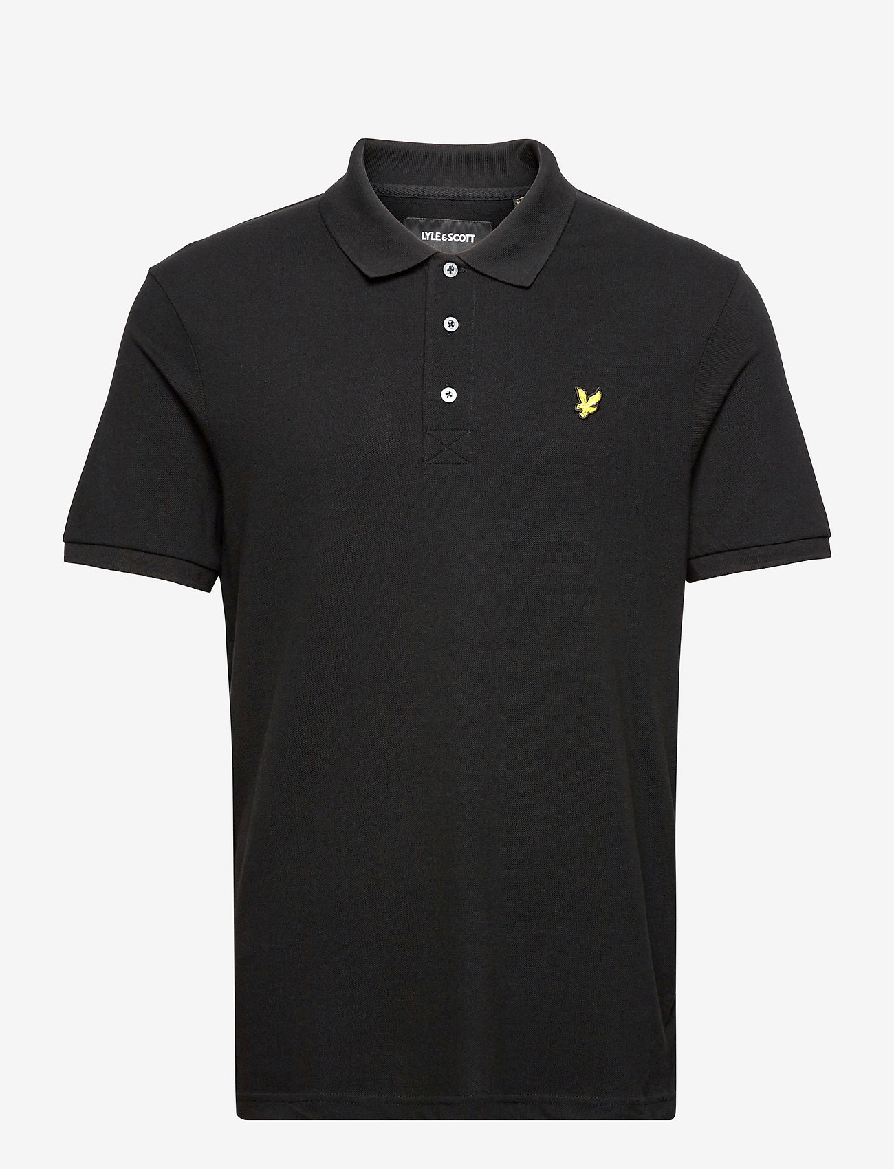 Lyle & Scott - Plain Polo Shirt - kortærmede poloer - jet black - 1