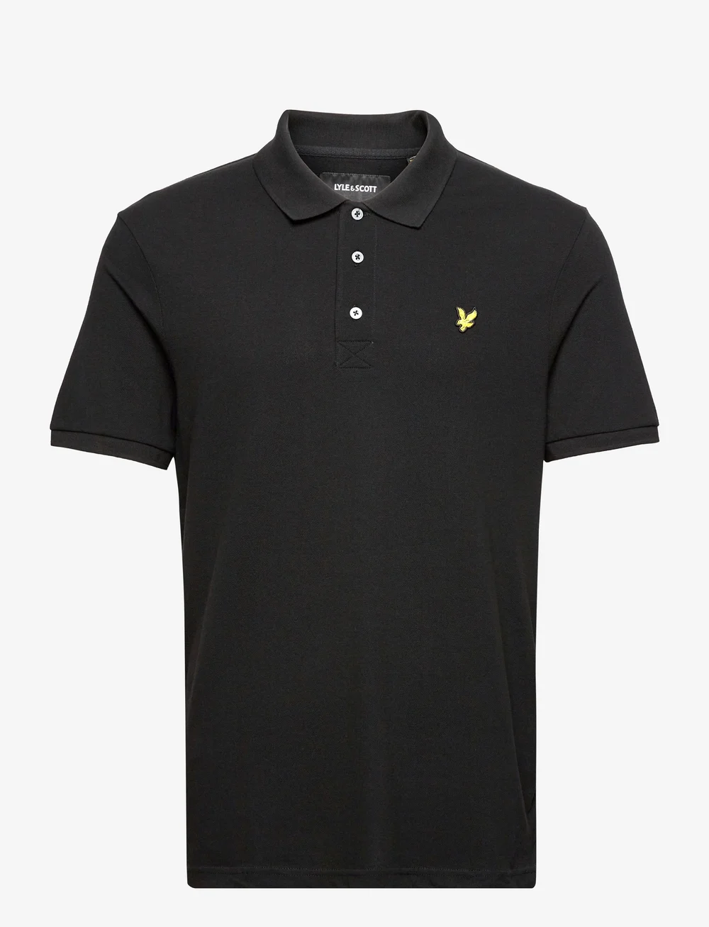 Lyle & Scott - Plain Polo Shirt - kortærmede poloer - jet black - 1