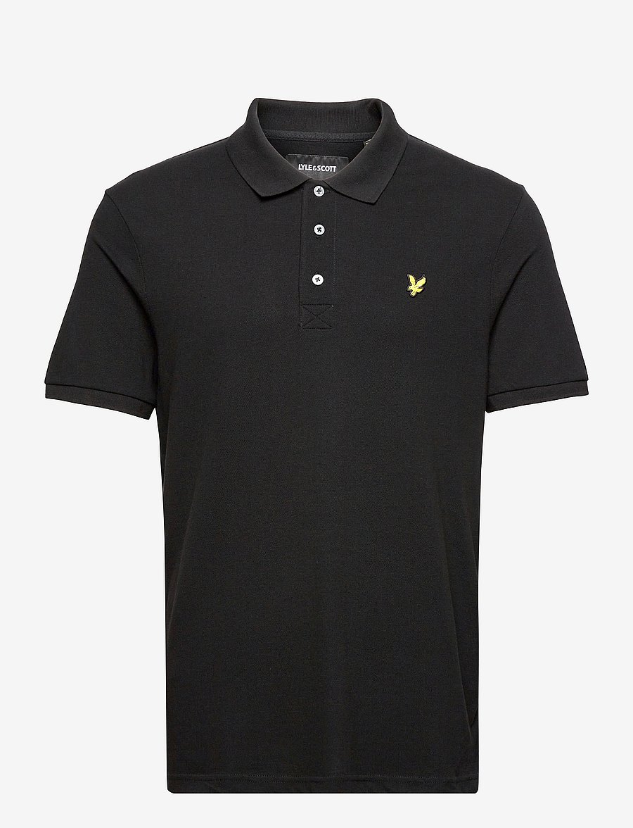 Lyle & Scott - Plain Polo Shirt - short-sleeved polos - jet black - 1