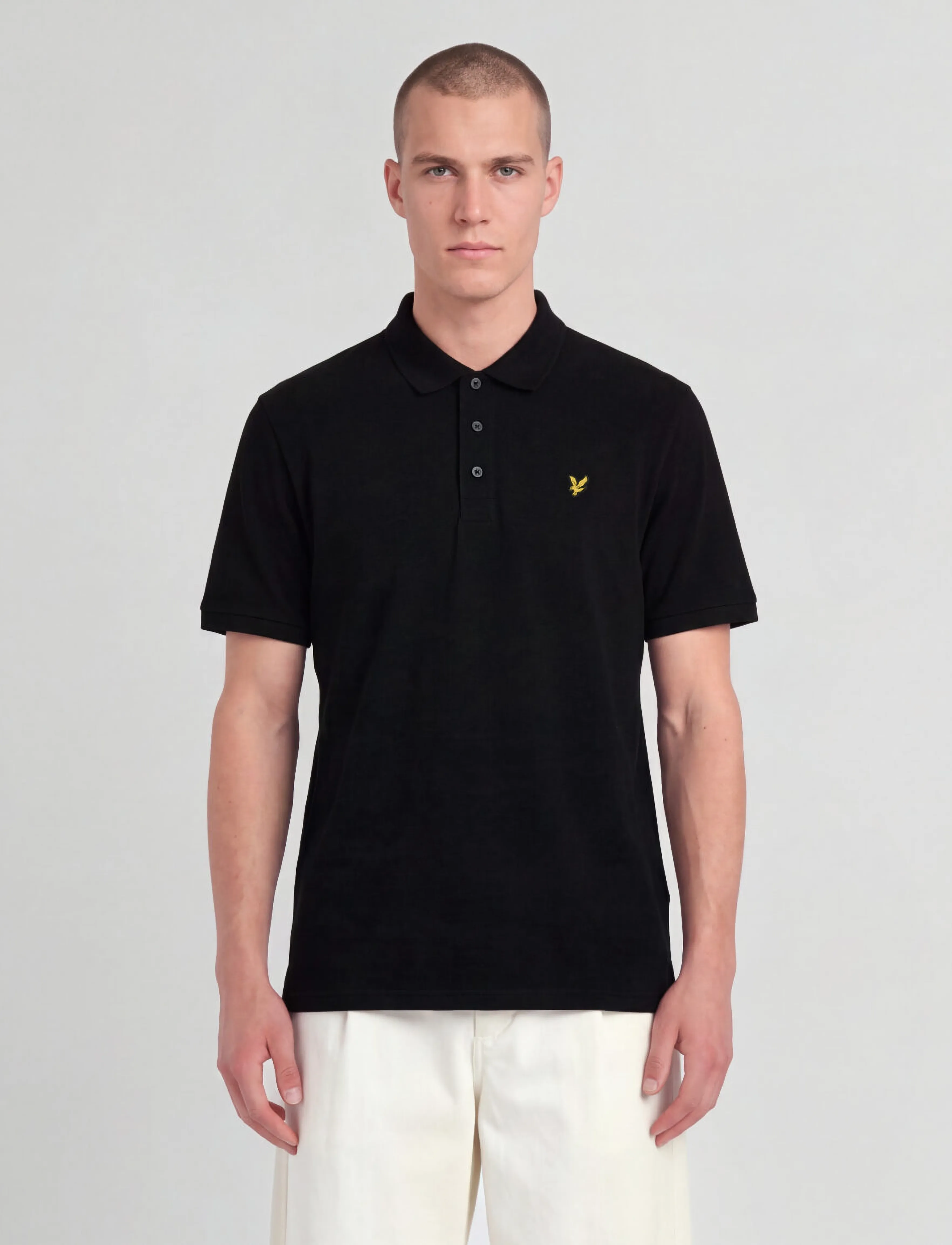 Lyle & Scott Plain Polo Shirt - Short-sleeved polos - JET BLACK / black