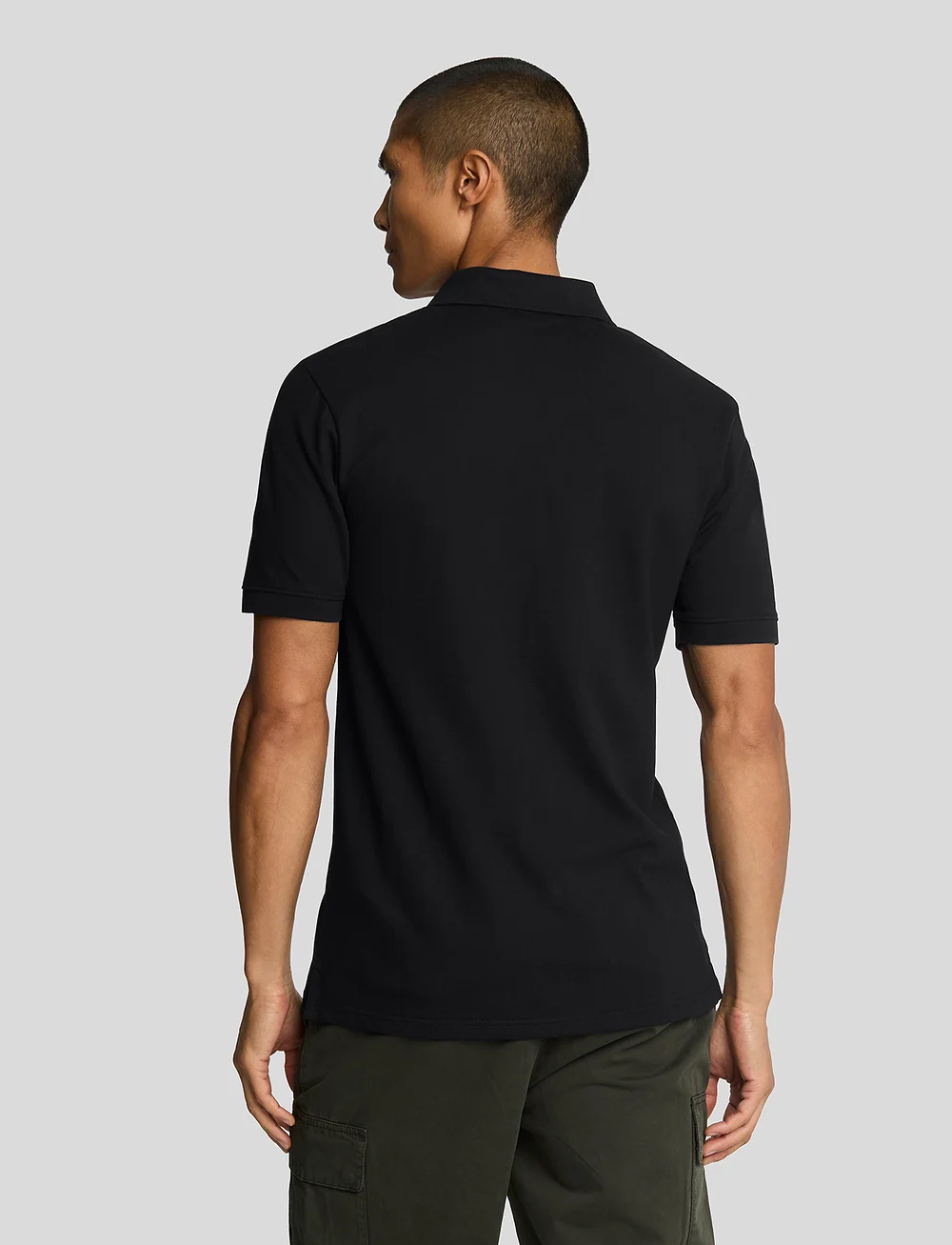Lyle & Scott - Plain Polo Shirt - kortærmede poloer - jet black - 3