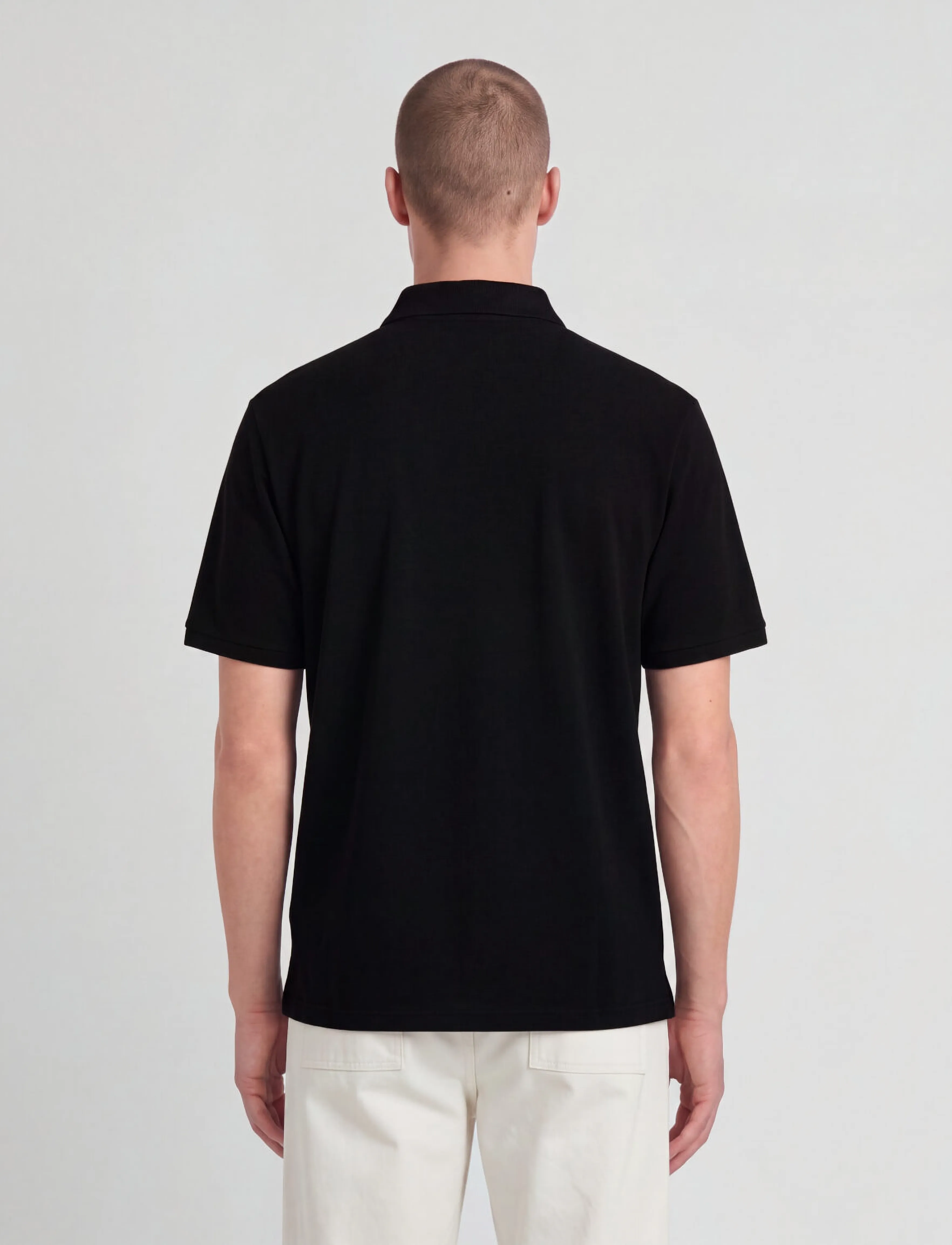 Lyle & Scott - Plain Polo Shirt - julklappar under 1000kr - jet black - 3