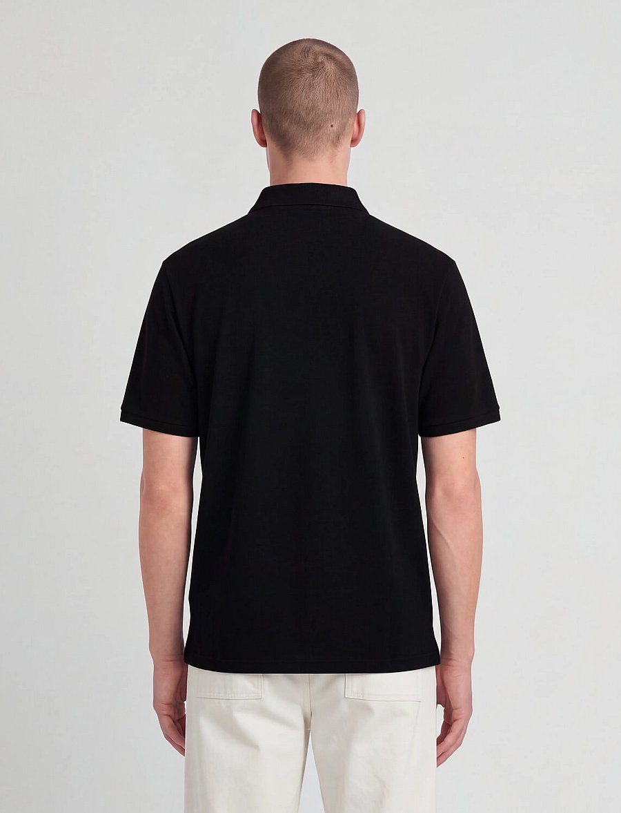 Lyle & Scott - Plain Polo Shirt - kortærmede poloer - jet black - 3