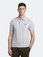 Lyle & Scott - Plain Polo Shirt - lyhythihaiset - light grey marl - 2