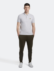 Lyle & Scott - Plain Polo Shirt - lyhythihaiset - light grey marl - 3
