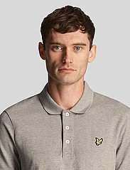 Lyle & Scott - Plain Polo Shirt - kortærmede poloer - mid grey marl - 5