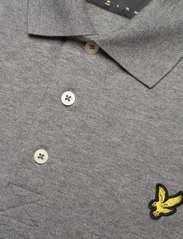 Lyle & Scott - Plain Polo Shirt - kortærmede poloer - mid grey marl - 6