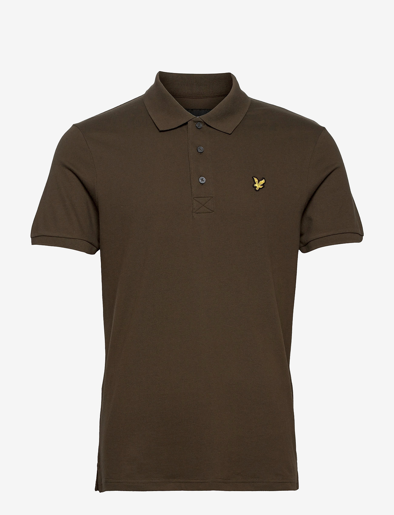 Lyle & Scott - Plain Polo Shirt - kortærmede poloer - olive - 0