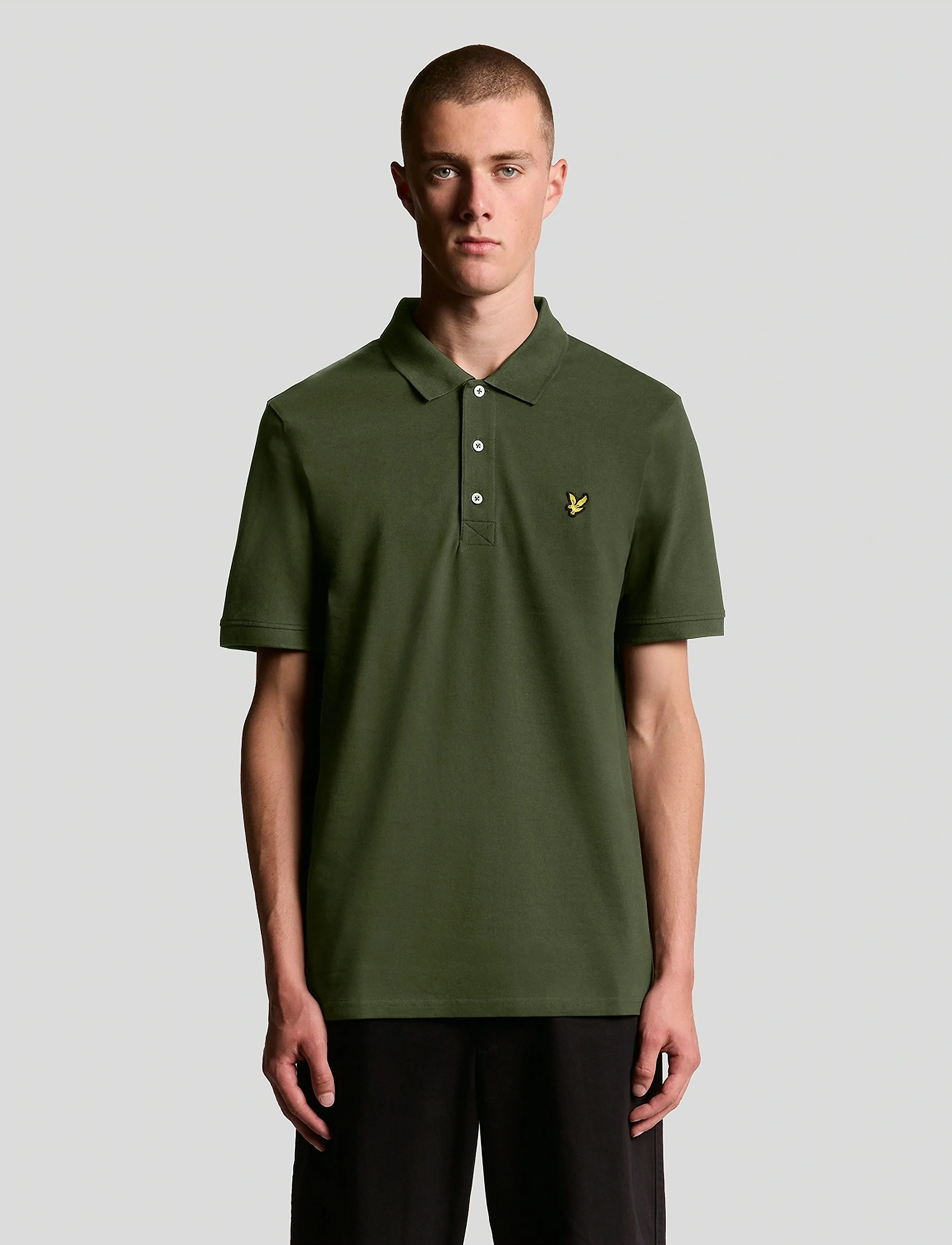 Lyle & Scott Plain Polo Shirt, Mænd, Poloshirt, Grøn, Str: XS