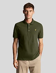 Lyle & Scott - Plain Polo Shirt - kortærmede poloer - olive - 2