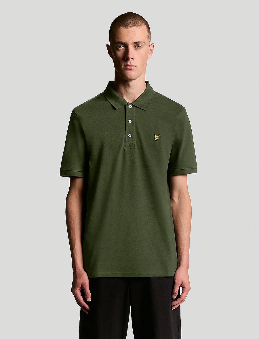 Lyle & Scott - Plain Polo Shirt - lühikeste varrukatega polod - olive - 0