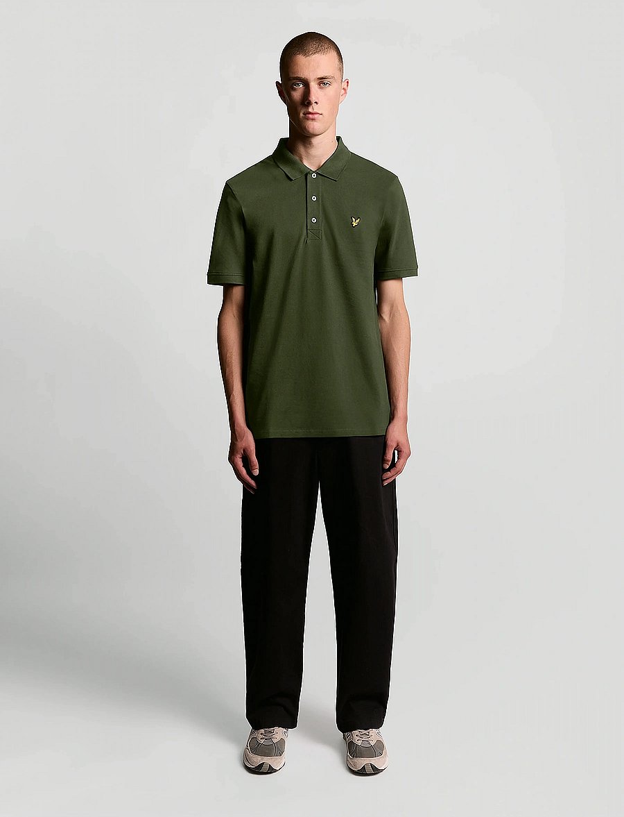 Lyle & Scott - Plain Polo Shirt - lühikeste varrukatega polod - olive - 4