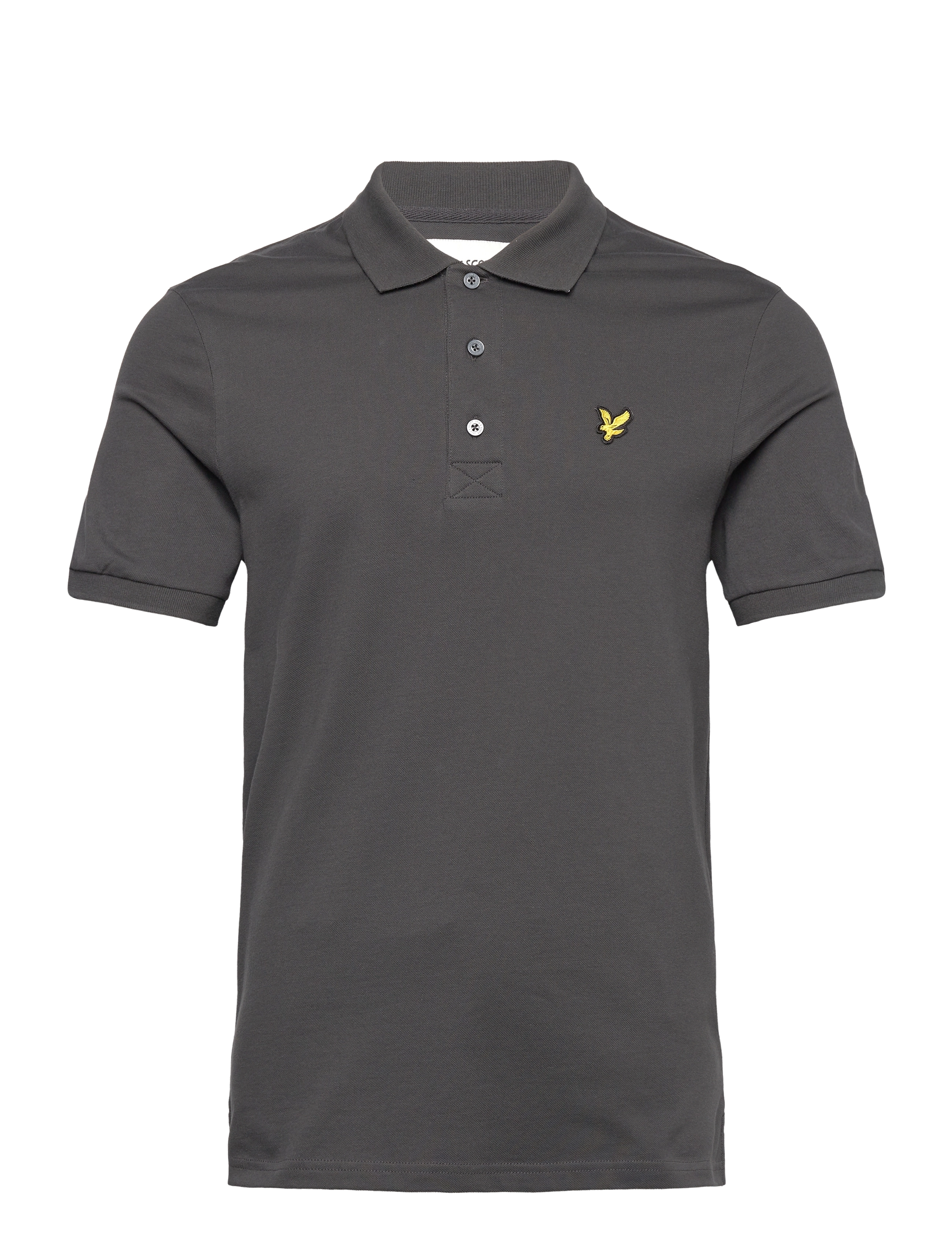 Lyle & Scott - Plain Polo Shirt - kortärmade pikéer - w635 gunmetal - 1