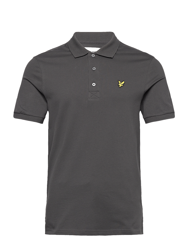 Lyle & Scott - Plain Polo Shirt - kortärmade pikéer - w635 gunmetal - 1