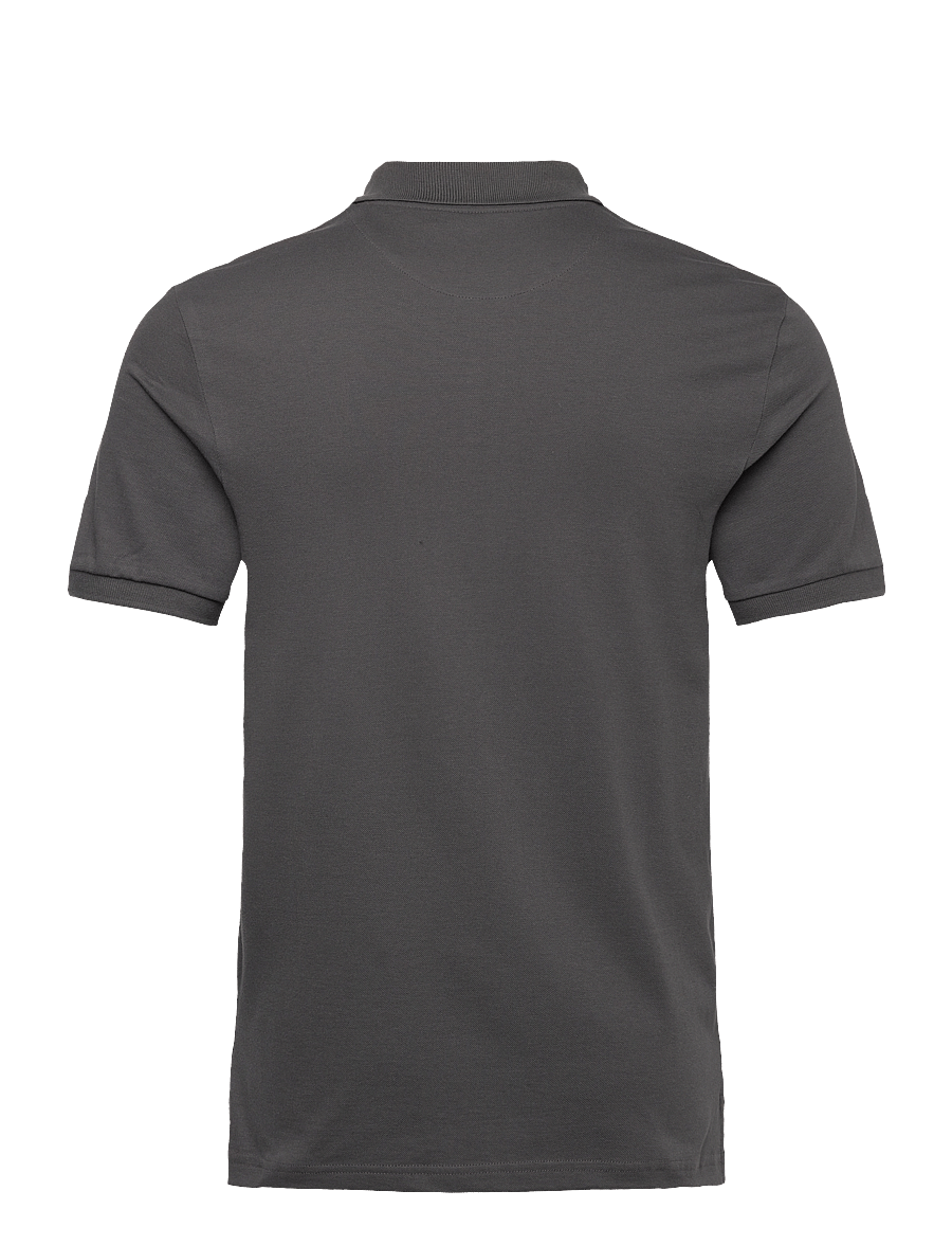Lyle & Scott - Plain Polo Shirt - kurzärmelig - w635 gunmetal - 2