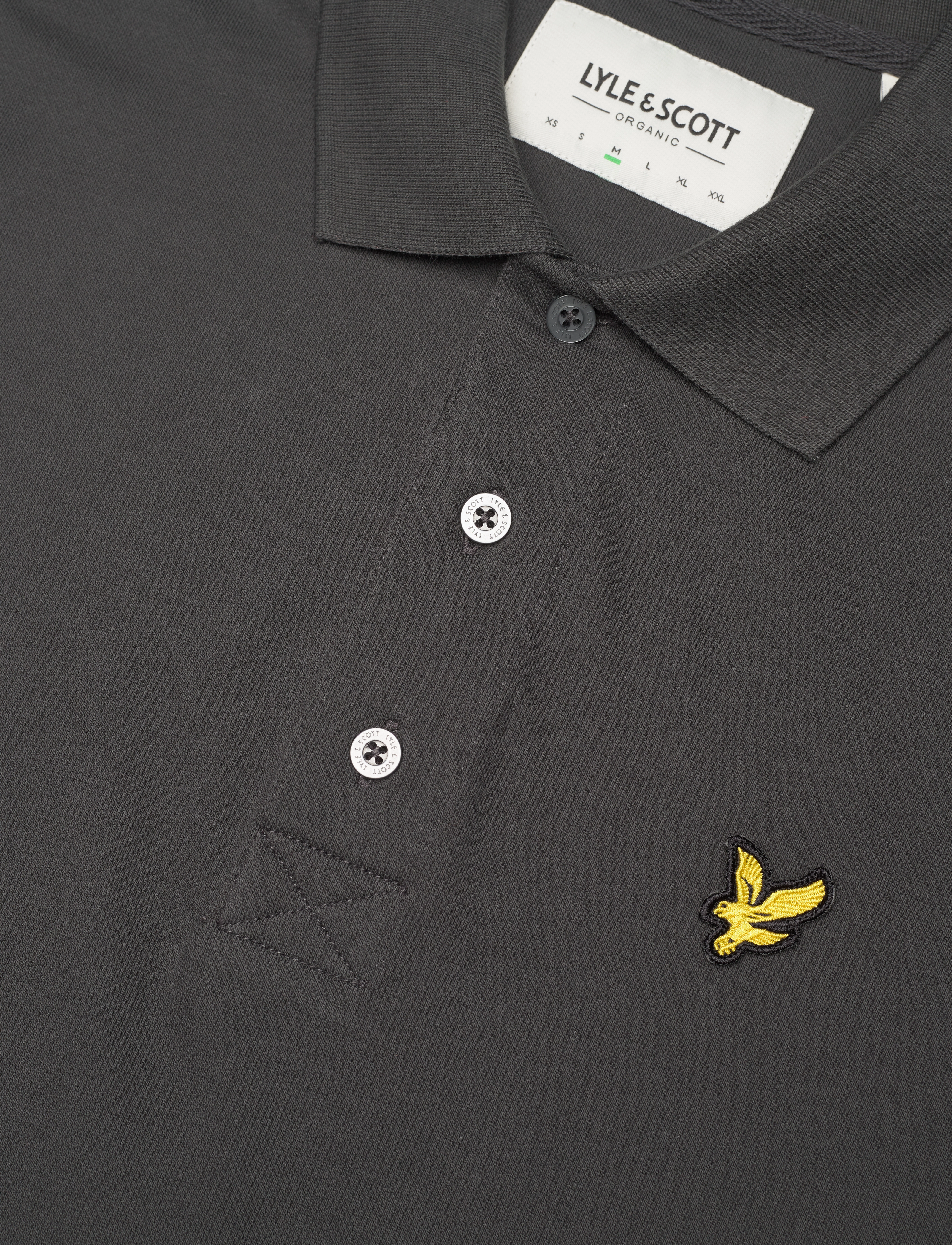 Lyle & Scott - Plain Polo Shirt - kurzärmelig - w635 gunmetal - 3