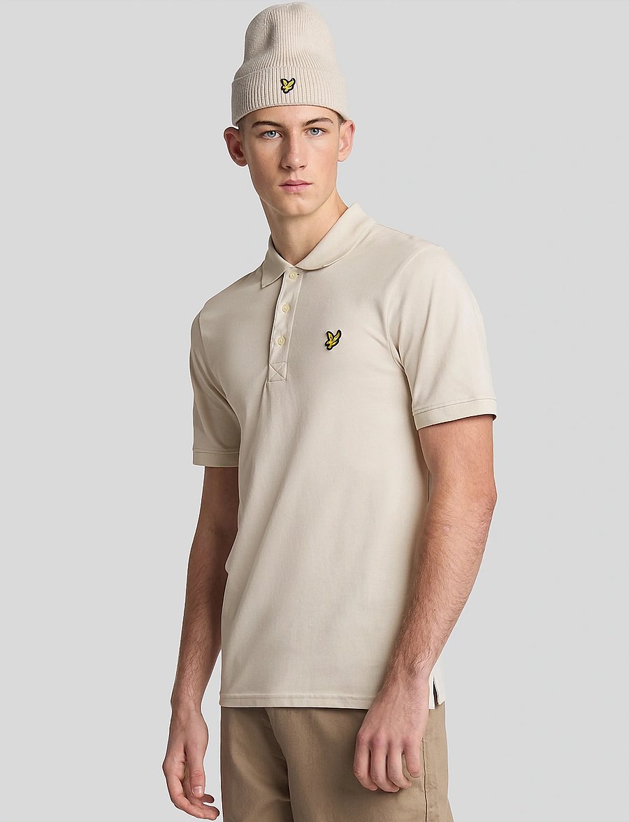 Lyle & Scott - Plain Polo Shirt - kurzärmelig - w870 cove - 0