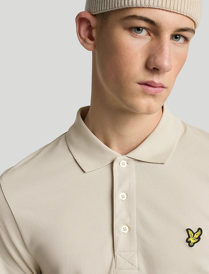 Lyle & Scott - Plain Polo Shirt - kortärmade pikéer - w870 cove - 5