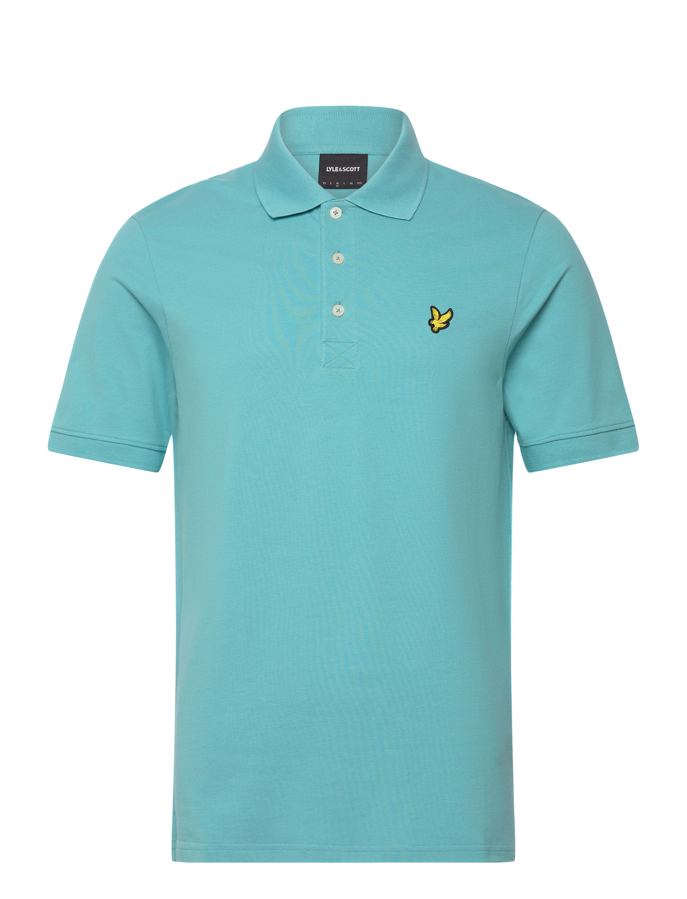 Lyle & Scott - Plain Polo Shirt - kortærmede poloer - w990 alpine sky - 1