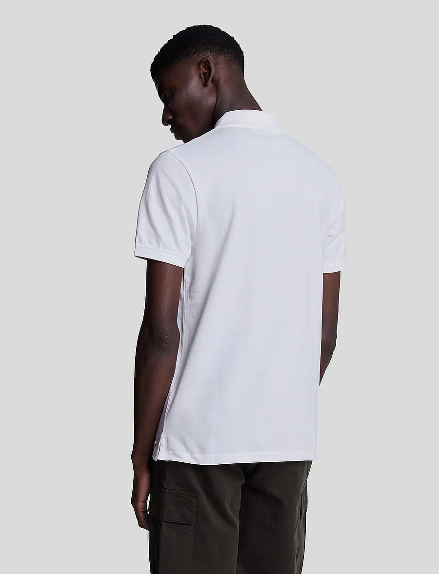 Lyle & Scott - Plain Polo Shirt - kortärmade pikéer - white - 3