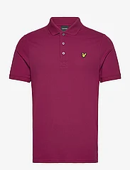Lyle & Scott - Plain Polo Shirt - kortærmede poloer - x237 rich burgundy - 0