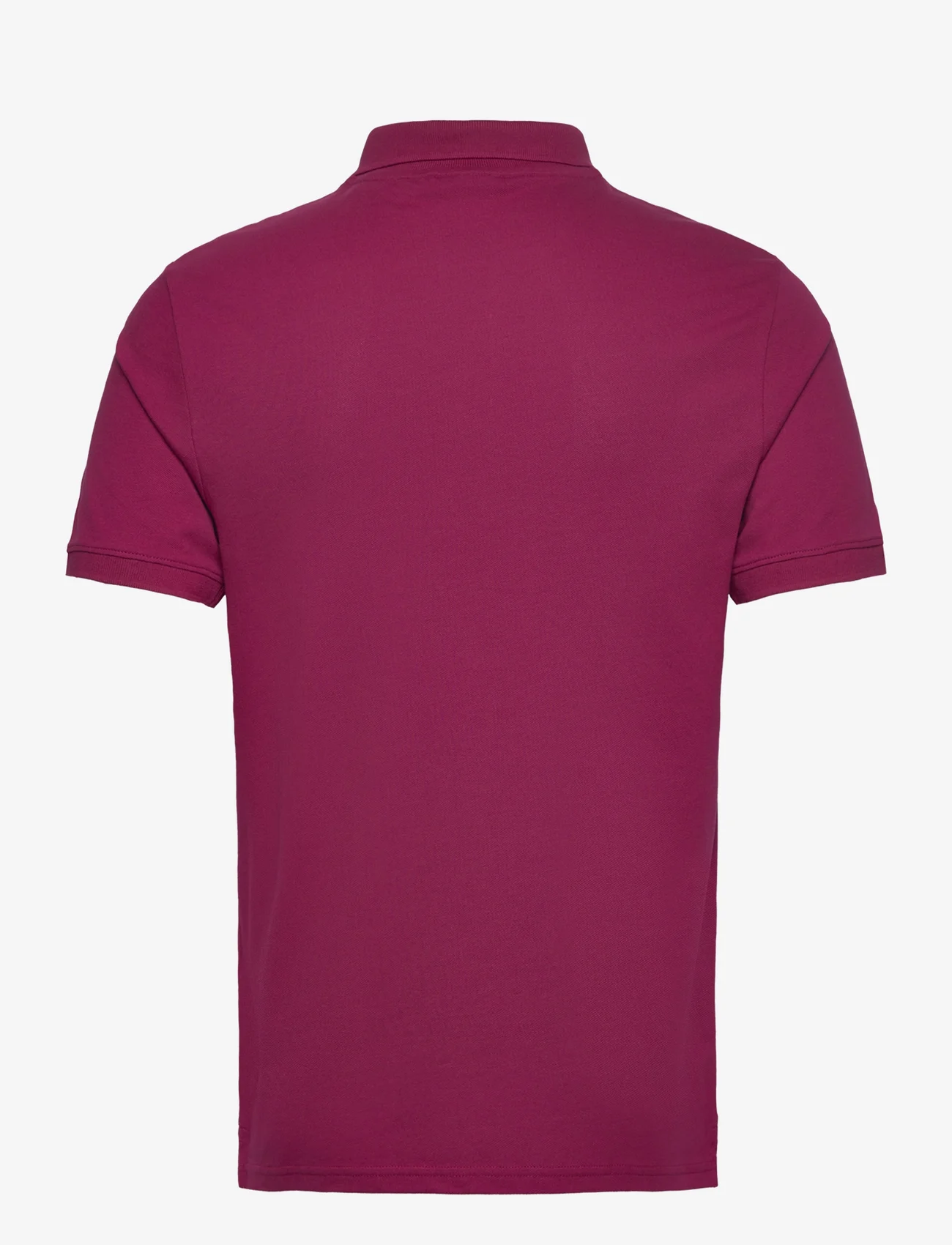 Lyle & Scott - Plain Polo Shirt - kortærmede poloer - x237 rich burgundy - 1