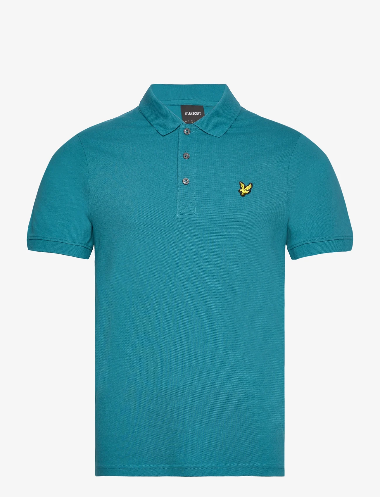 Lyle & Scott - Plain Polo Shirt - kortærmede poloer - x293 leisure blue - 0