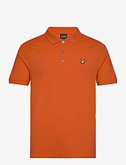 Lyle & Scott - Plain Polo Shirt - kortærmede poloer - x298 tangerine tango - 0