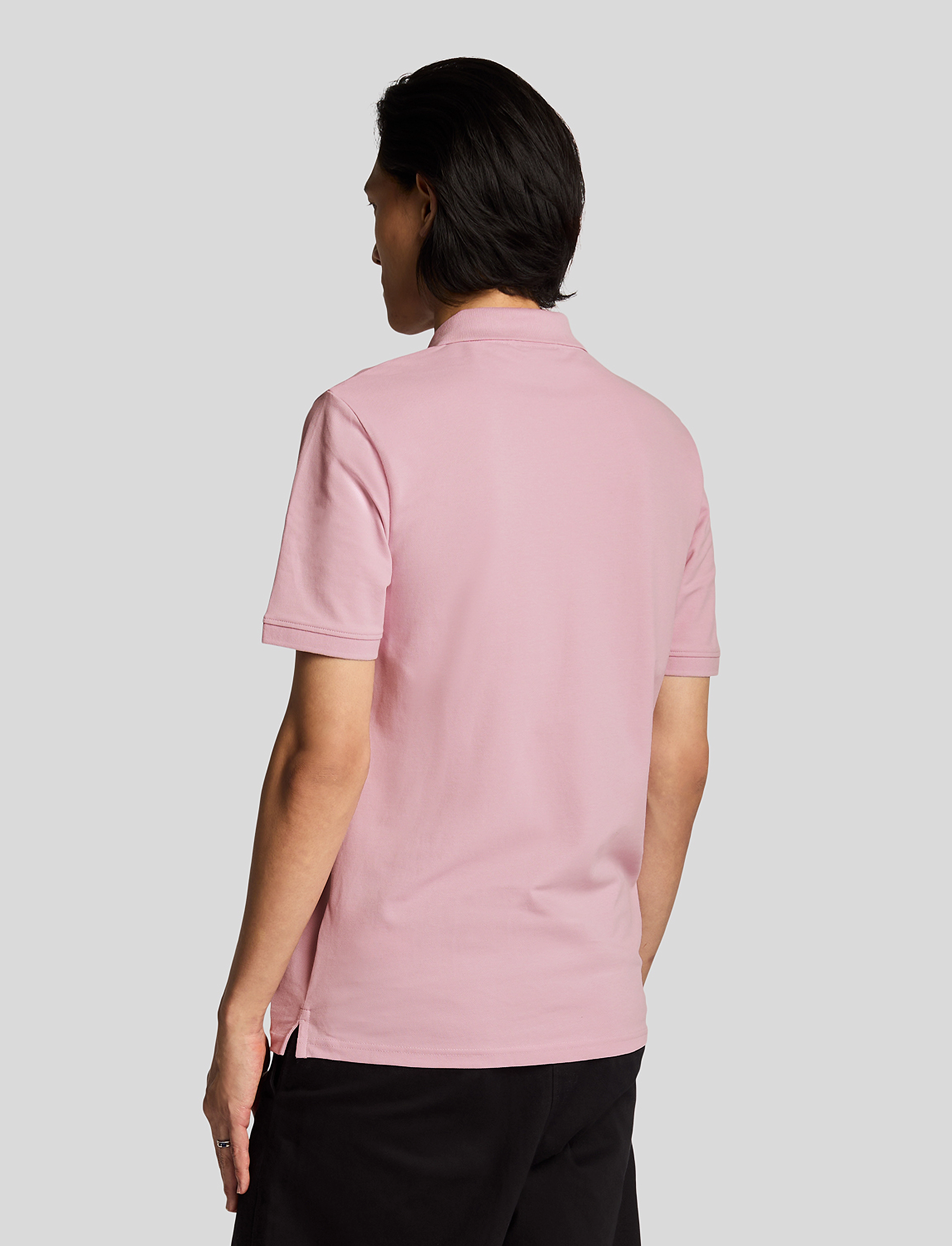 Lyle & Scott - Plain Polo Shirt - kortärmade pikéer - x574 pink light - 3