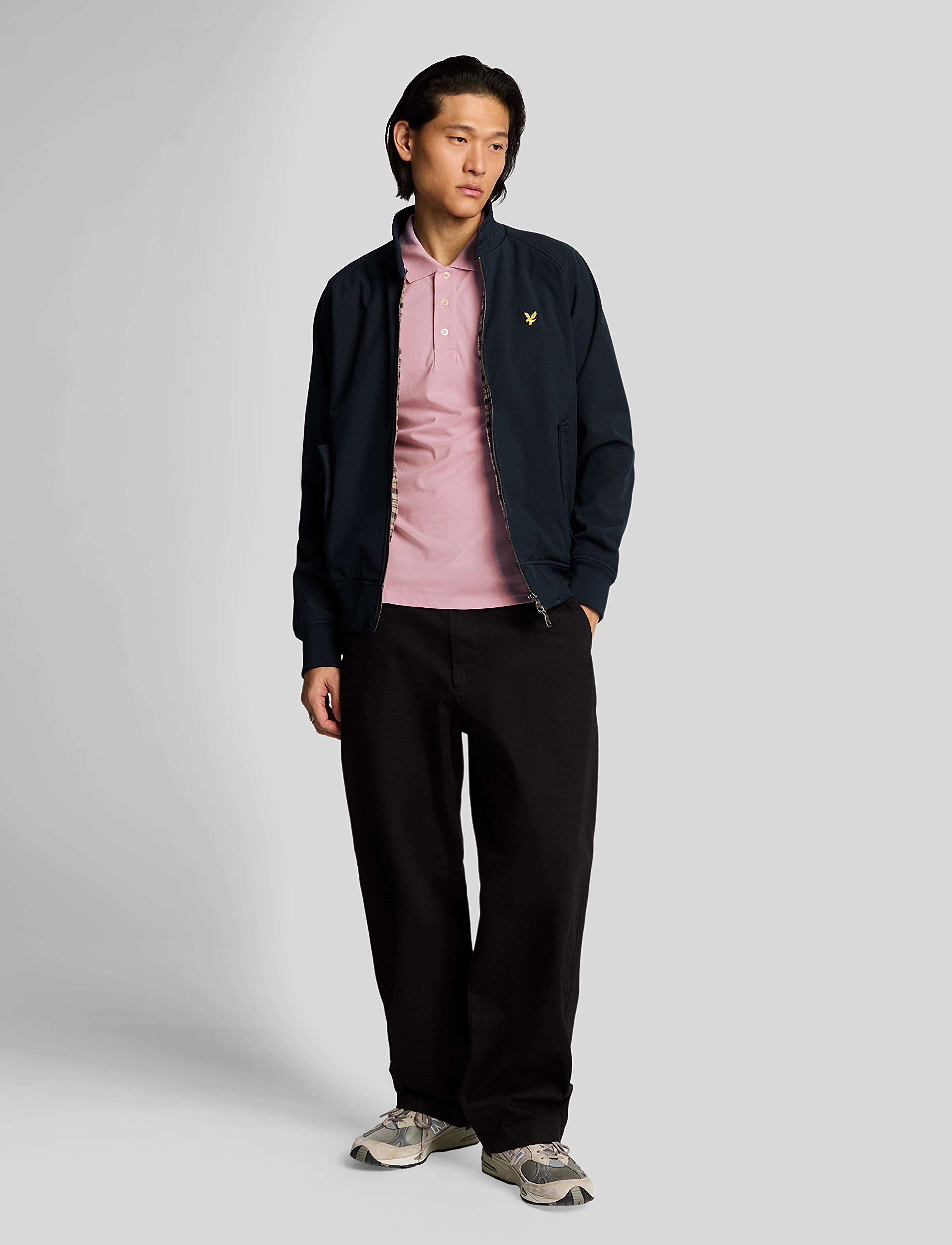 Lyle & Scott - Plain Polo Shirt - kortärmade pikéer - x574 pink light - 4